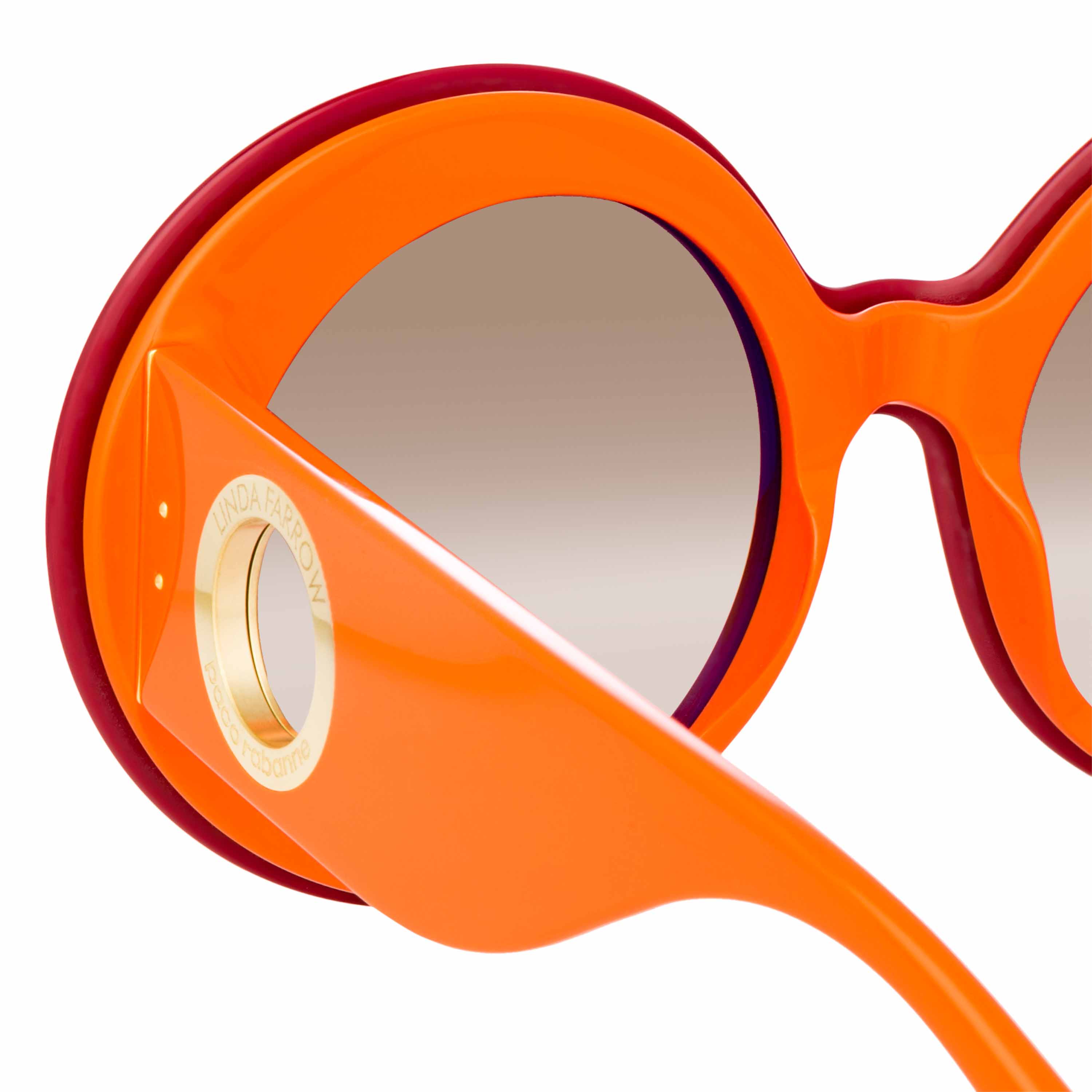 Color_LFL1120C7SUN - Paco Rabanne Donyale Oversized Sunglasses in Bordeaux