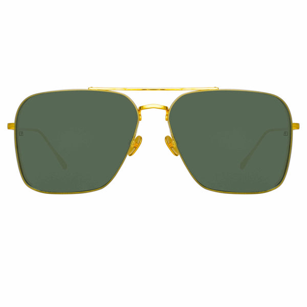 Color_LFL1122C1SUN - Asher Aviator Sunglasses in Yellow Gold (Men's)