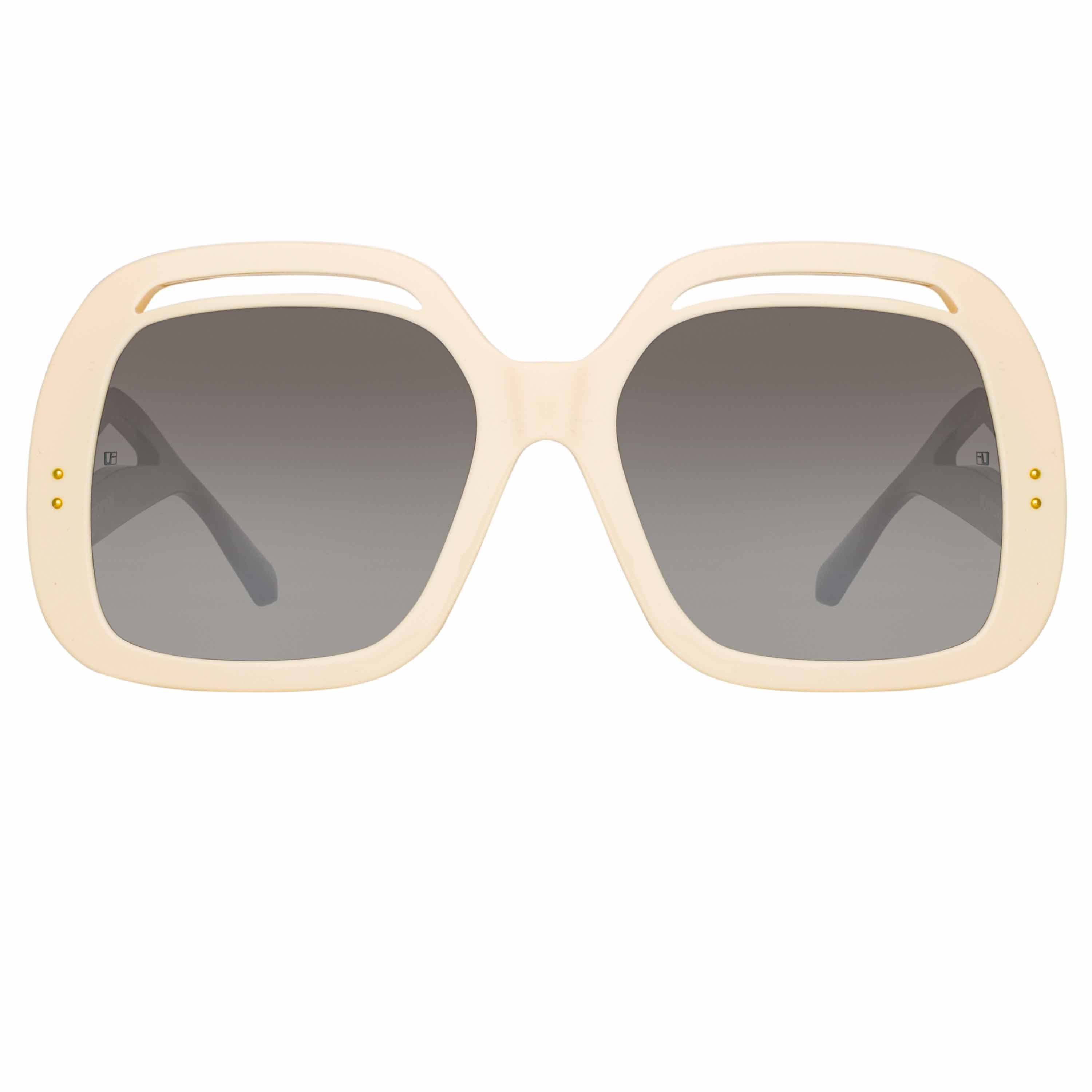 Color_LFL1126C3SUN - Renata Oversized Sunglasses in Cream