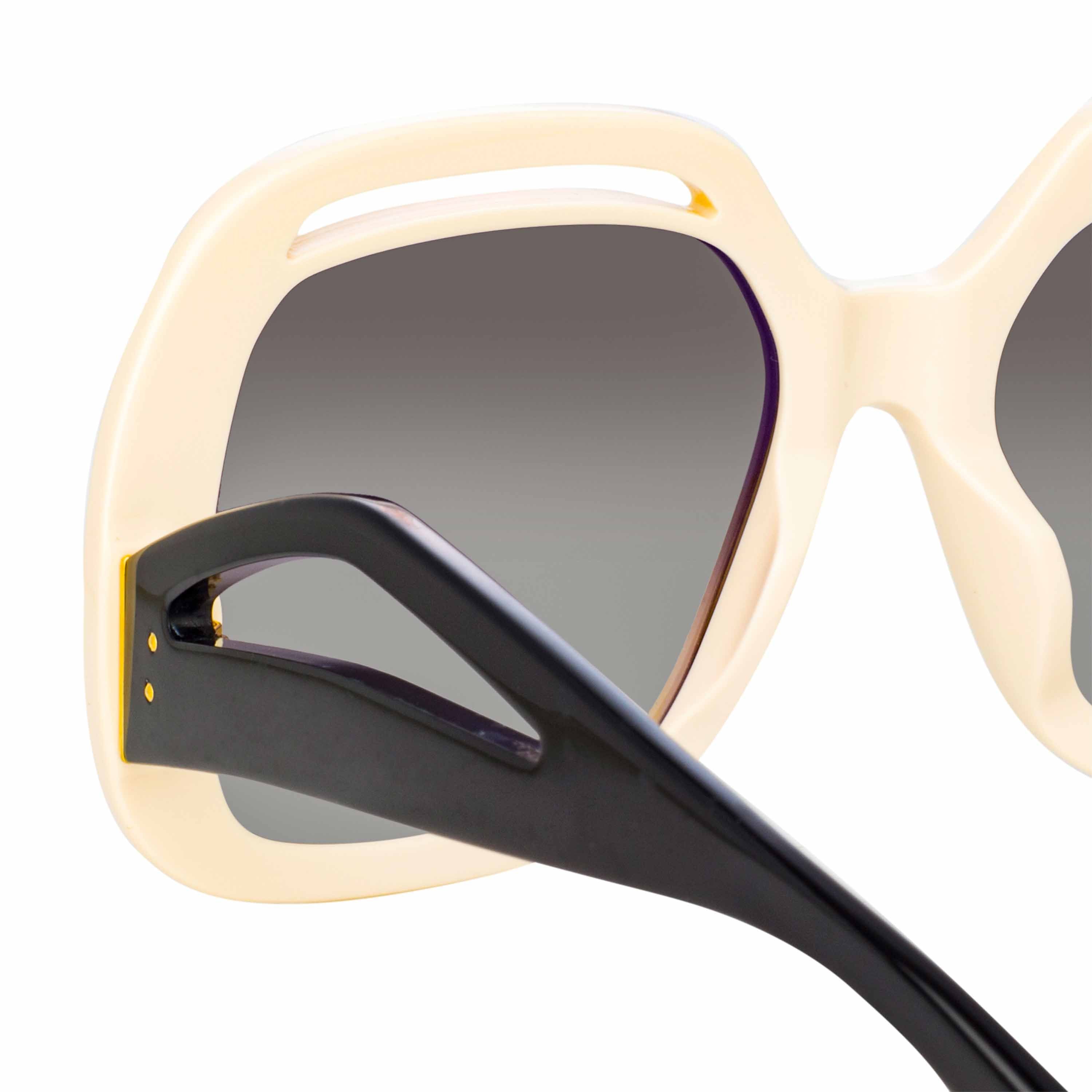 Color_LFL1126C3SUN - Renata Oversized Sunglasses in Cream