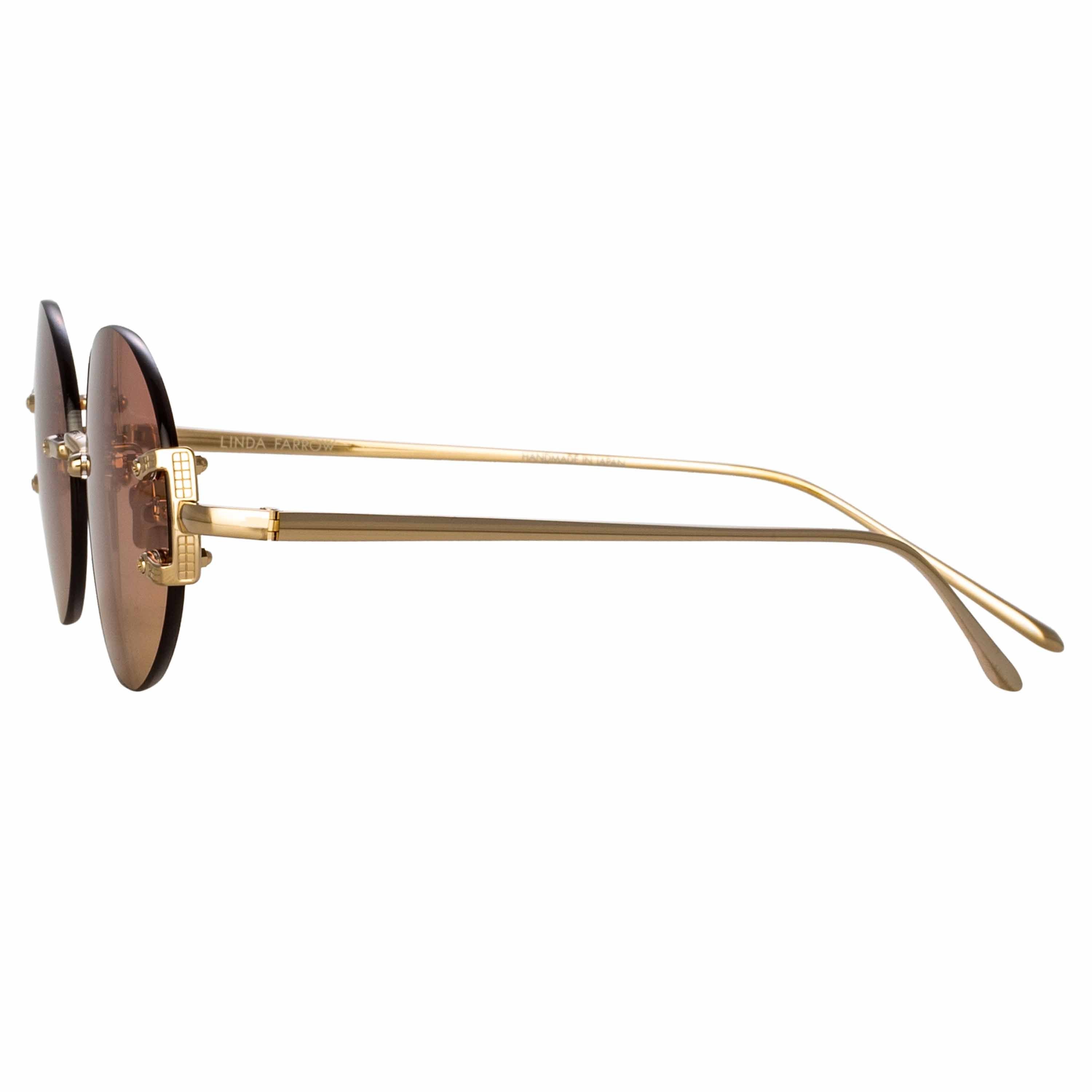 Color_LFL1130C3SUN - Knight Oval Sunglasses in Light Gold