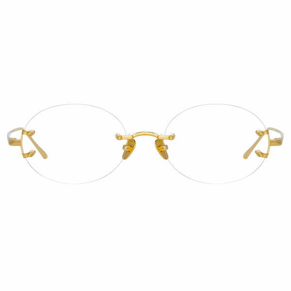 Color_LFL1130C4OPT - Knight Oval Optical Frame in Yellow Gold