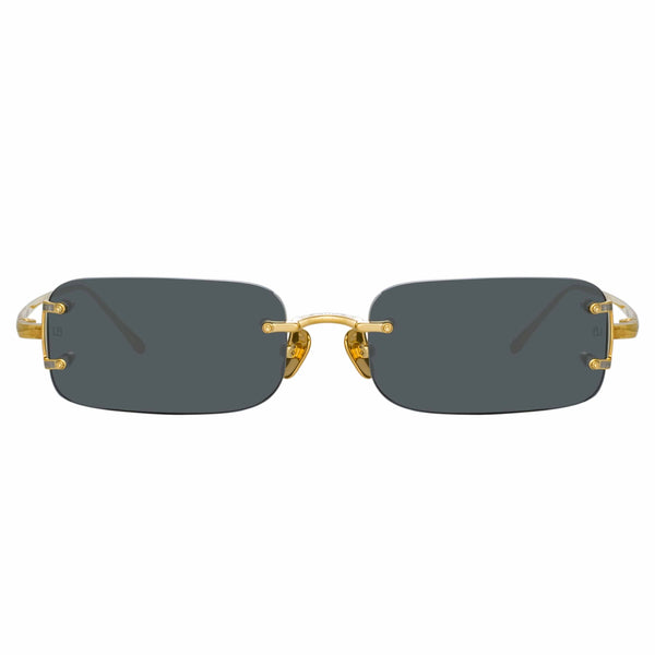 Color_LFL1131C1SUN - Taylor Rectangular Sunglasses in Yellow Gold and Grey