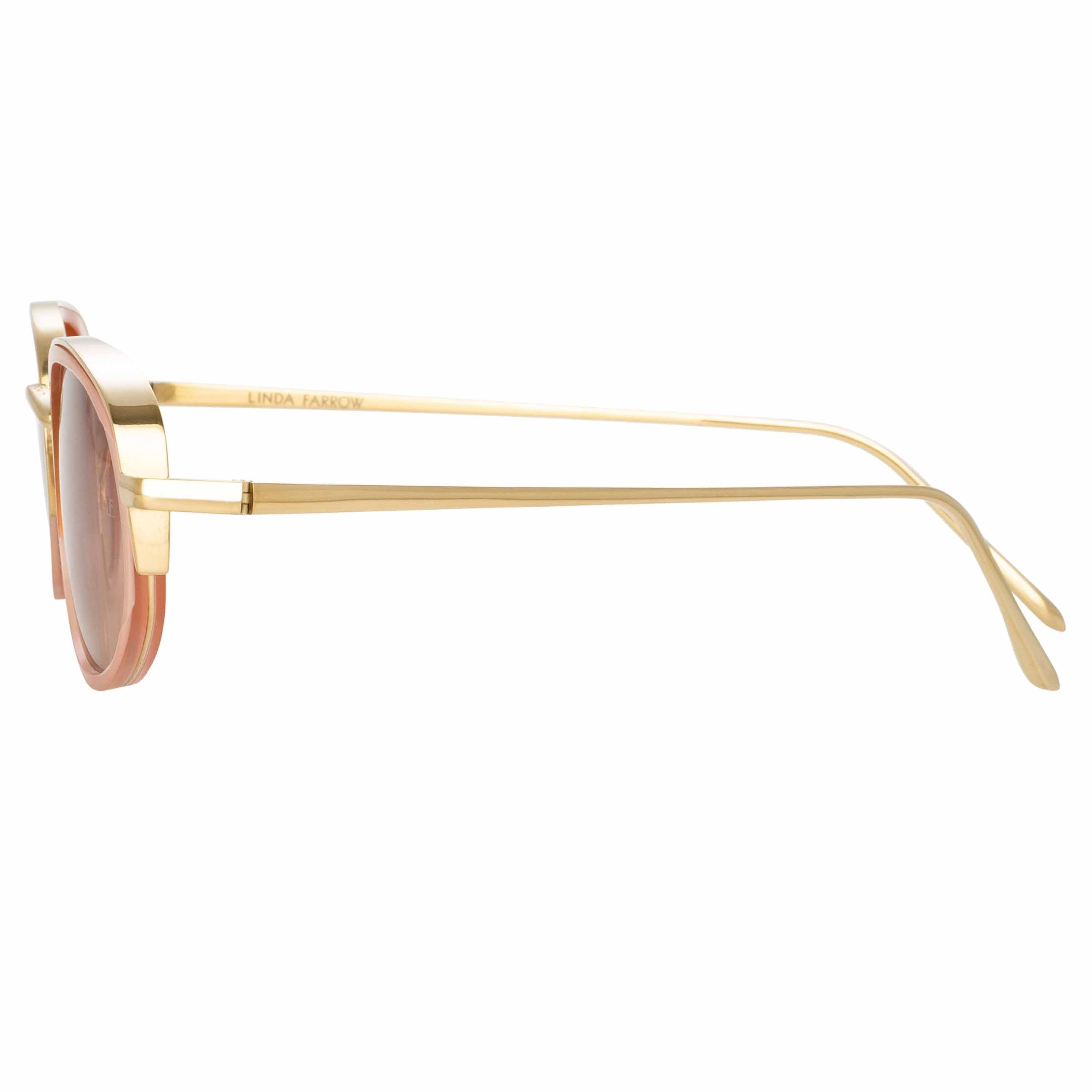 Color_LFL1142C3SUN - Rosie Oval Sunglasses in Nectarine