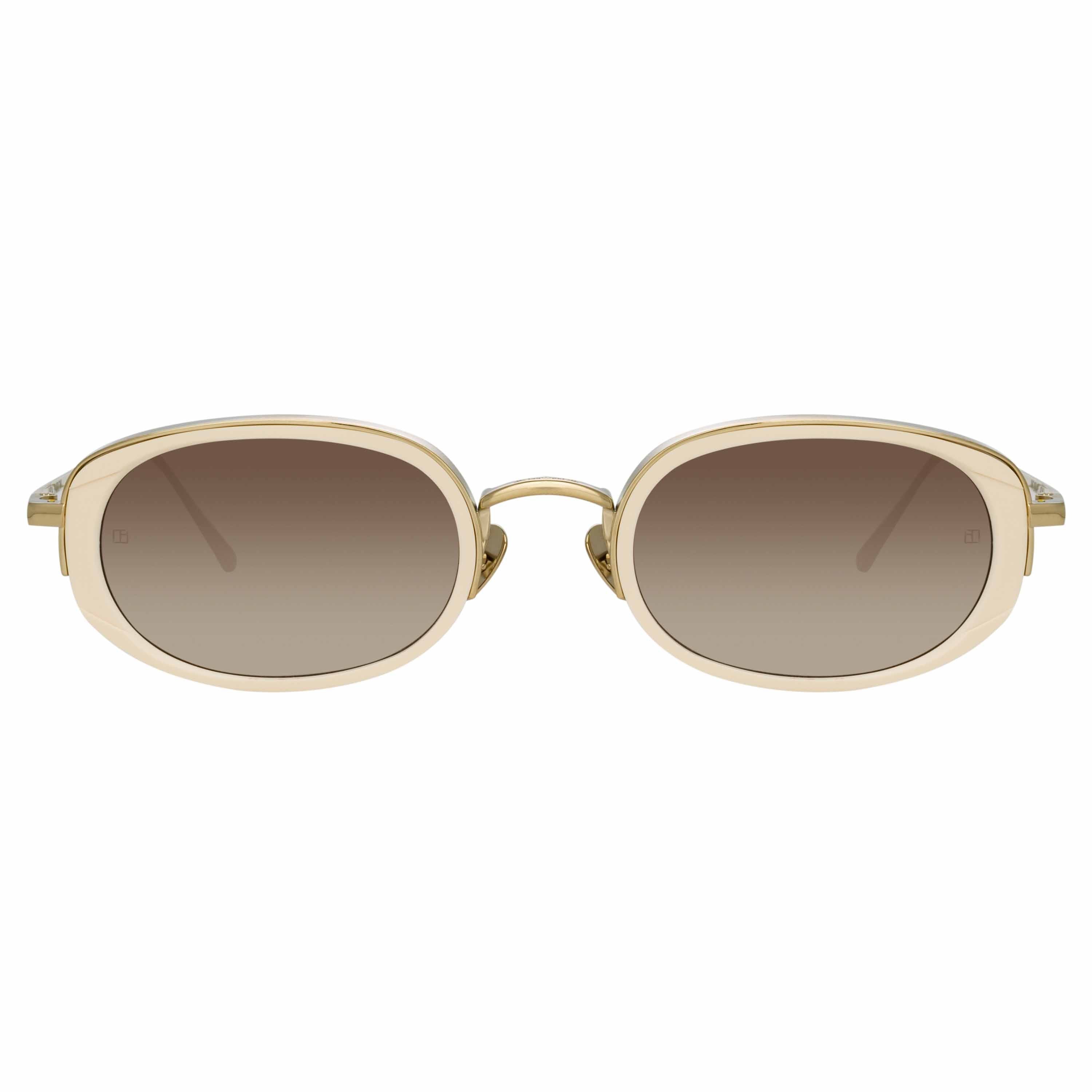 Color_LFL1142C4SUN - Rosie Oval Sunglasses in Cream
