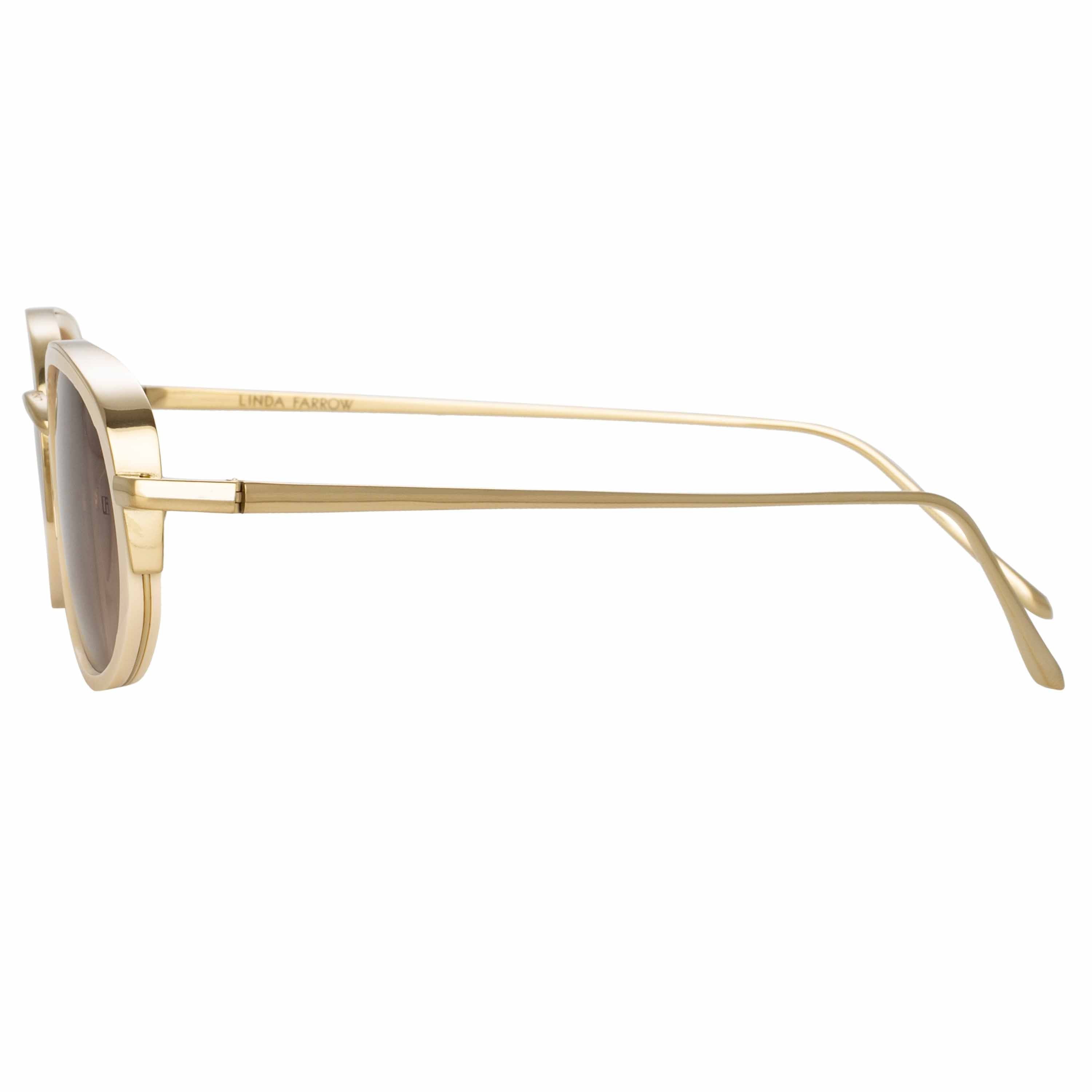 Color_LFL1142C4SUN - Rosie Oval Sunglasses in Cream