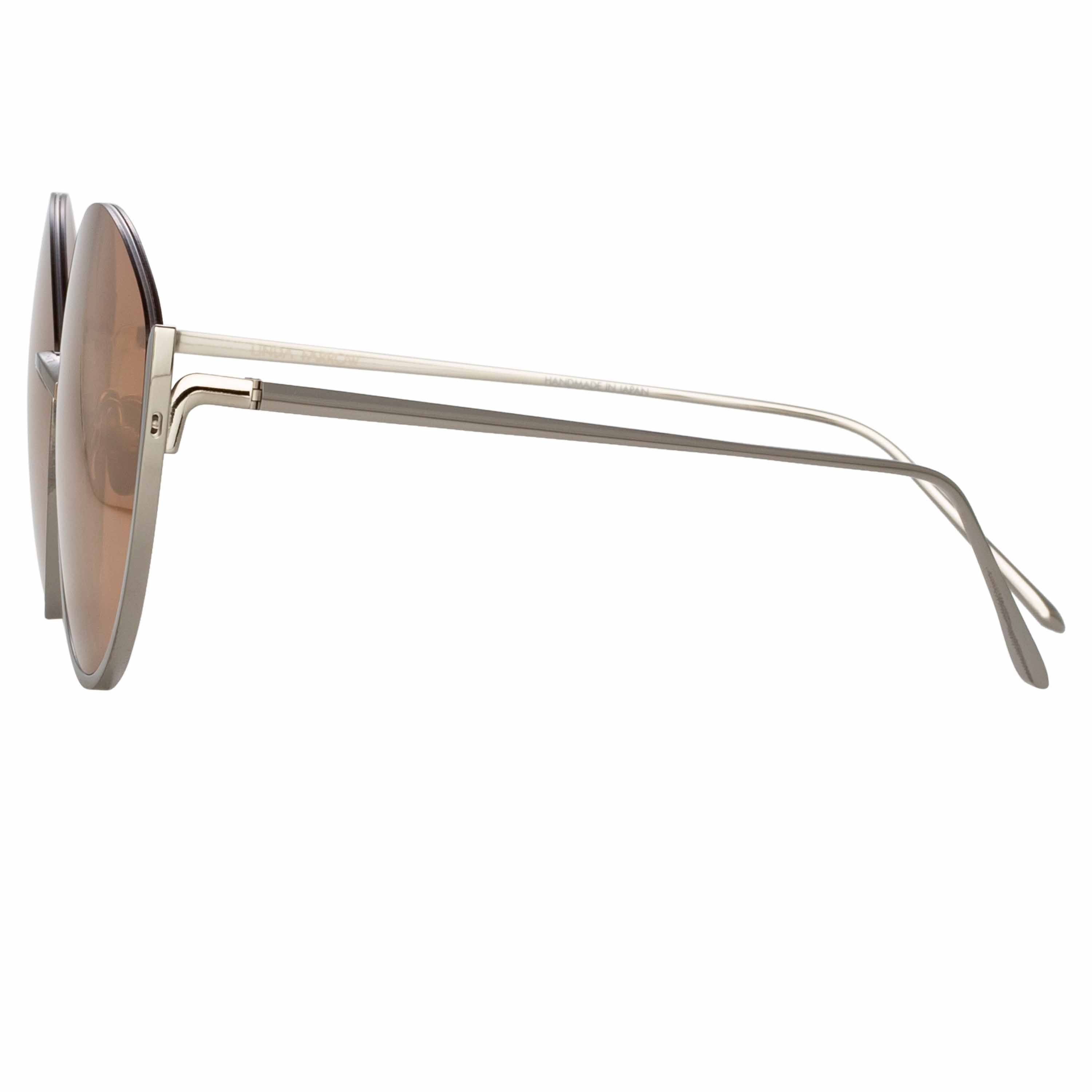 Color_LFL1144C3SUN - Rae Cat Eye Sunglasses in White Gold