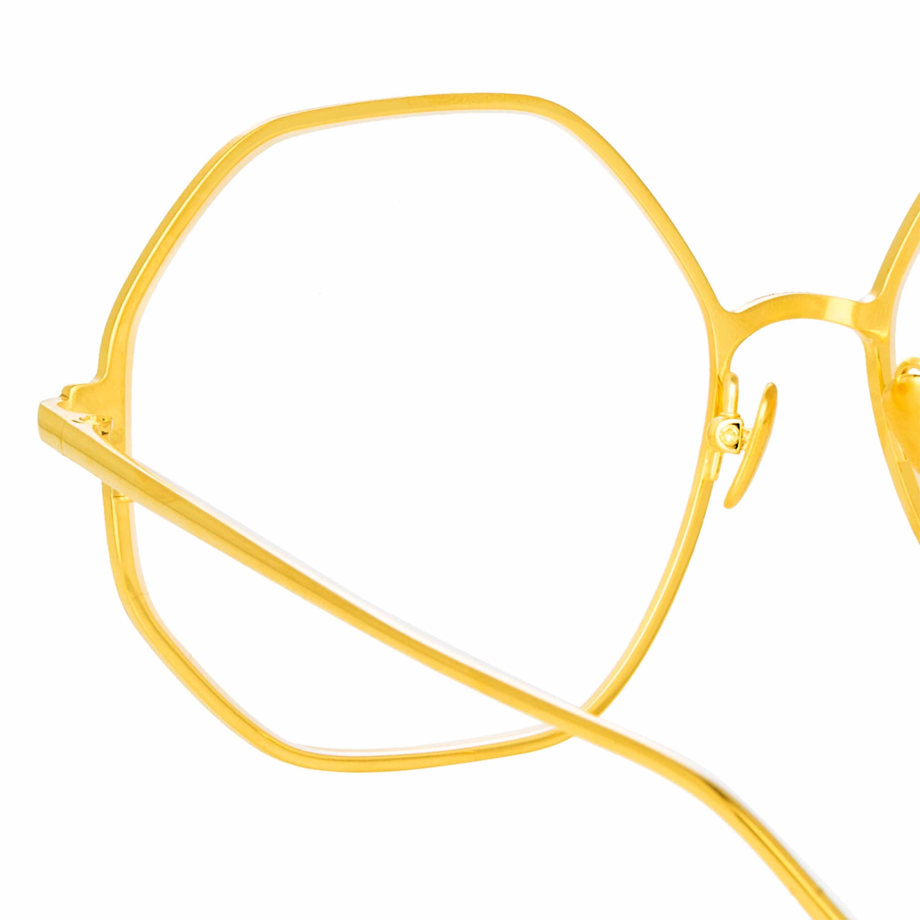 Color_LFL1148C6OPT - Leif Oversized Optical Frame in Yellow Gold and Black
