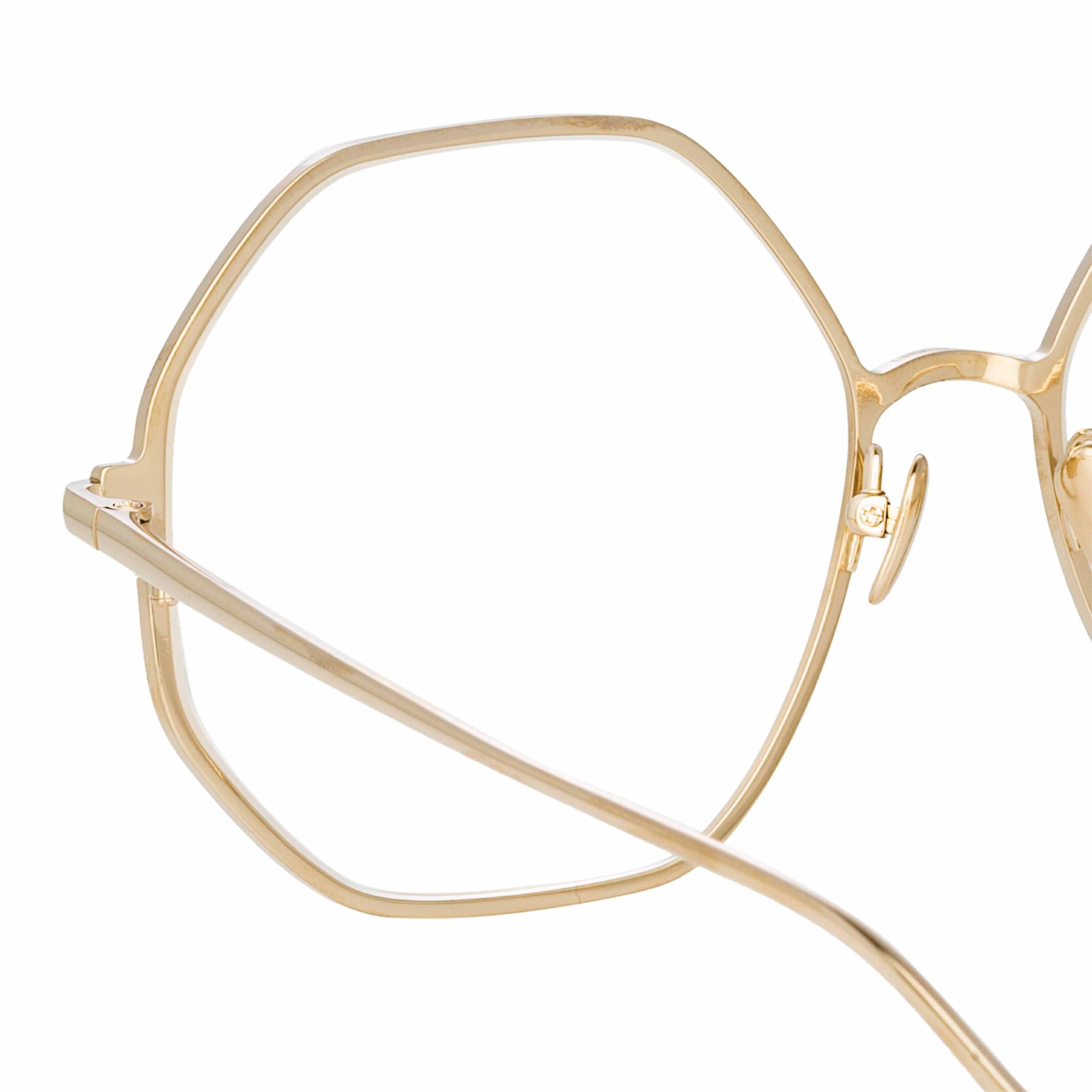 Color_LFL1148C8OPT - Leif Oversized Optical Frame in Light Gold and Cream