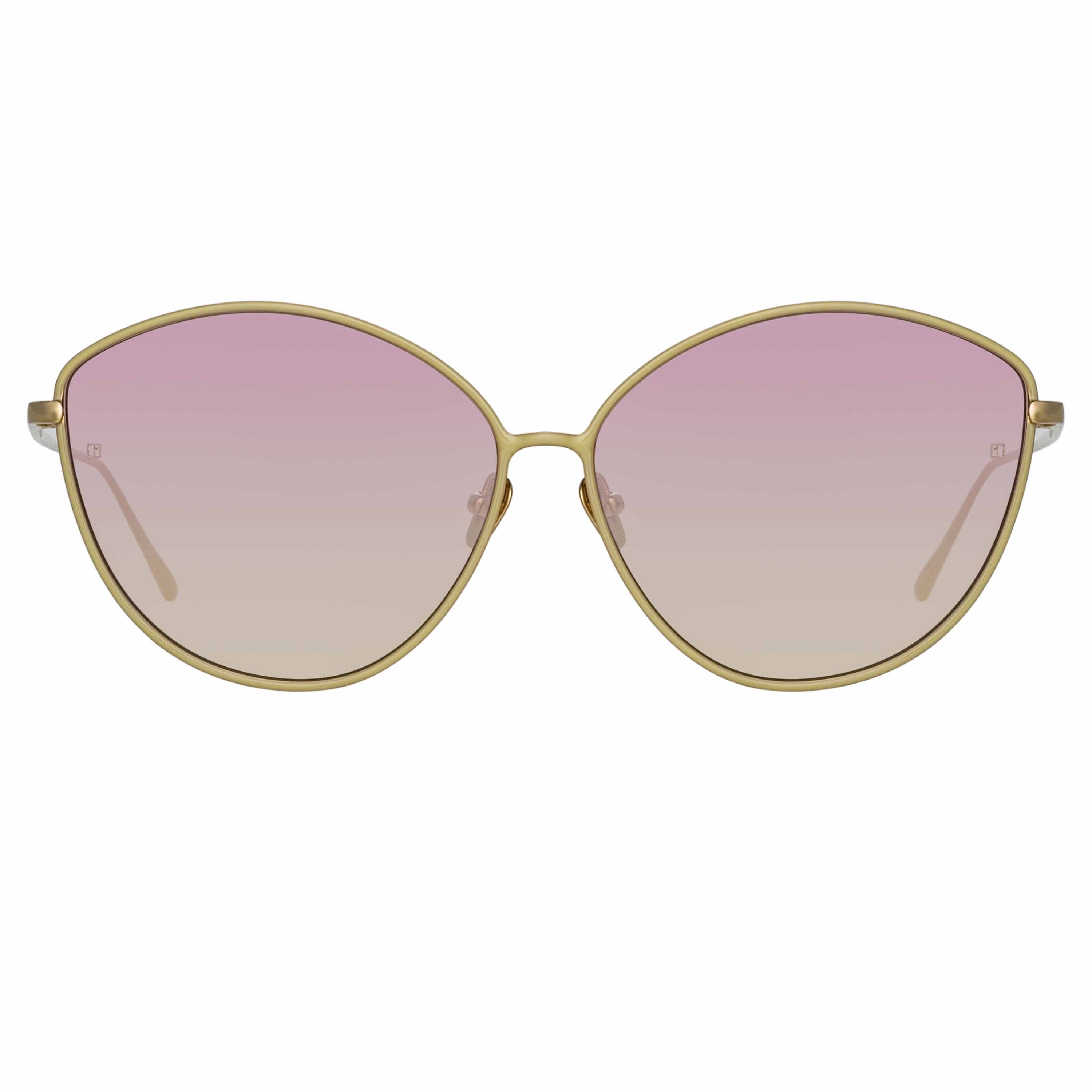 Color_LFL1149C4SUN - Francis Cat Eye Sunglasses in Light Gold