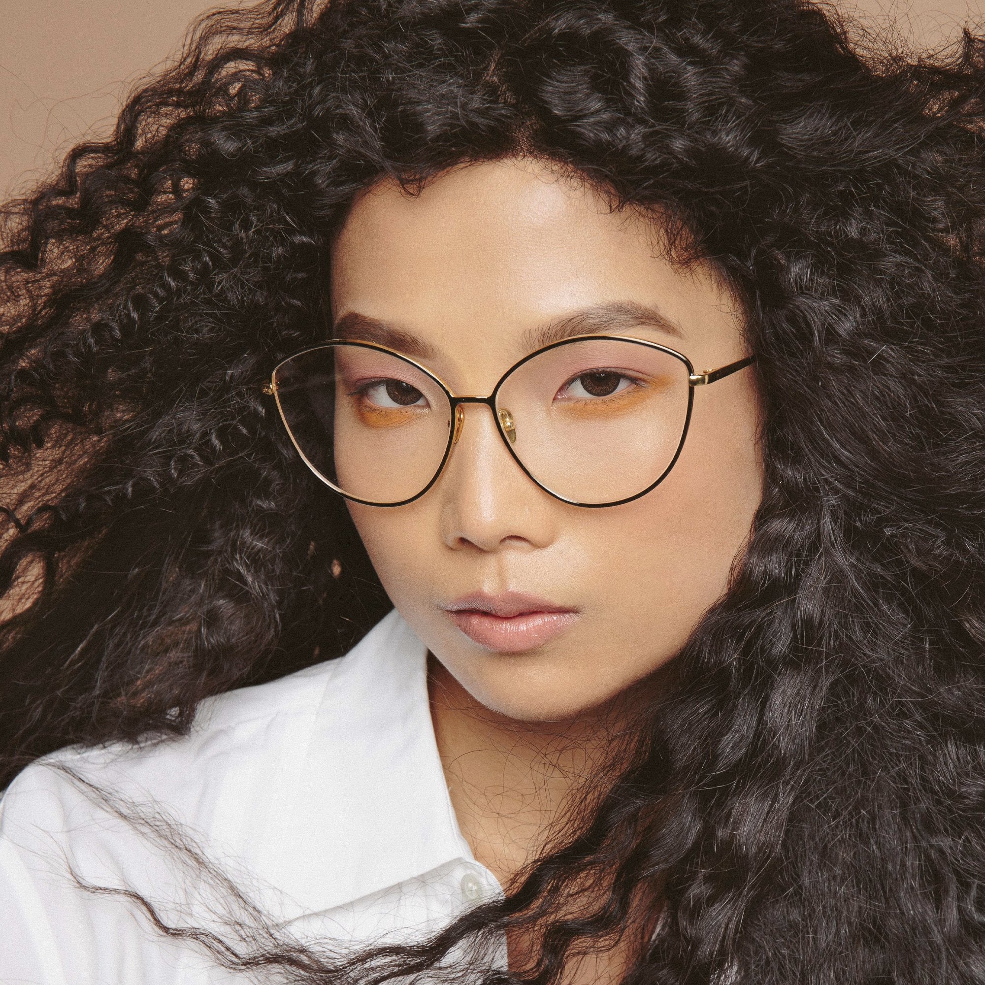 Color_LFL1149C7OPT - Francis Cat Eye Optical Frame in Light Gold