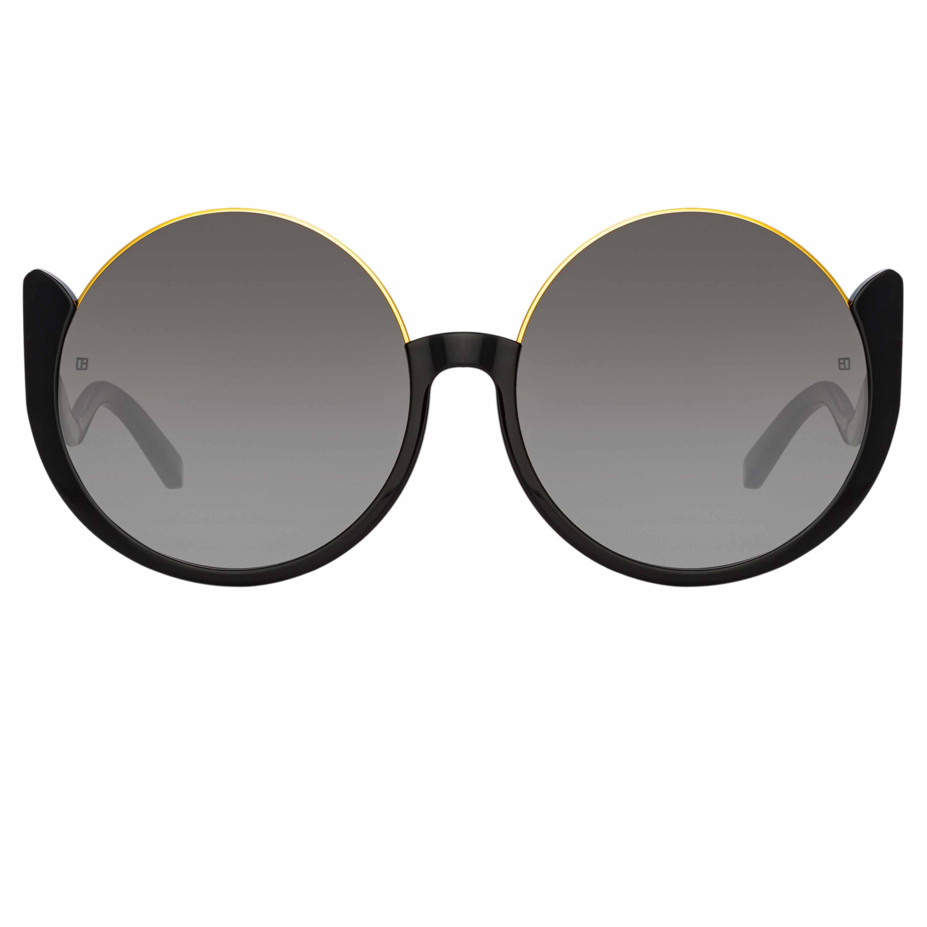 Color_LFL1167C1SUN - Florence Round Sunglasses in Black
