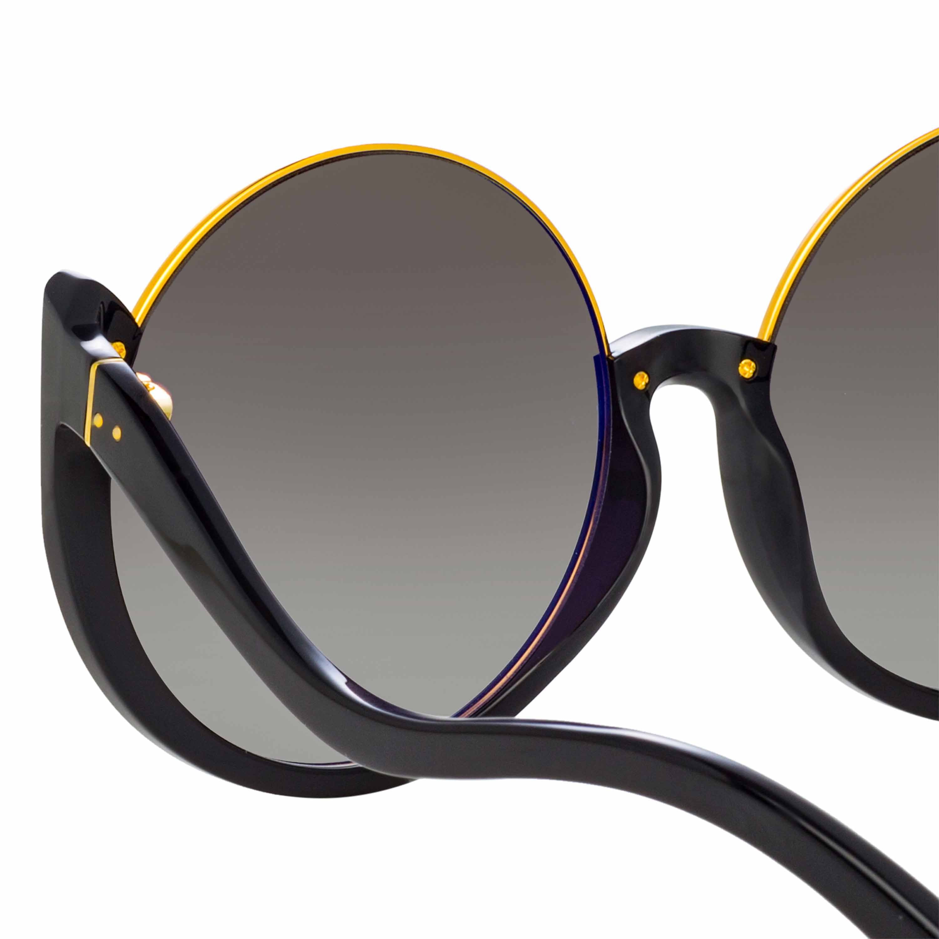 Color_LFL1167C1SUN - Florence Round Sunglasses in Black