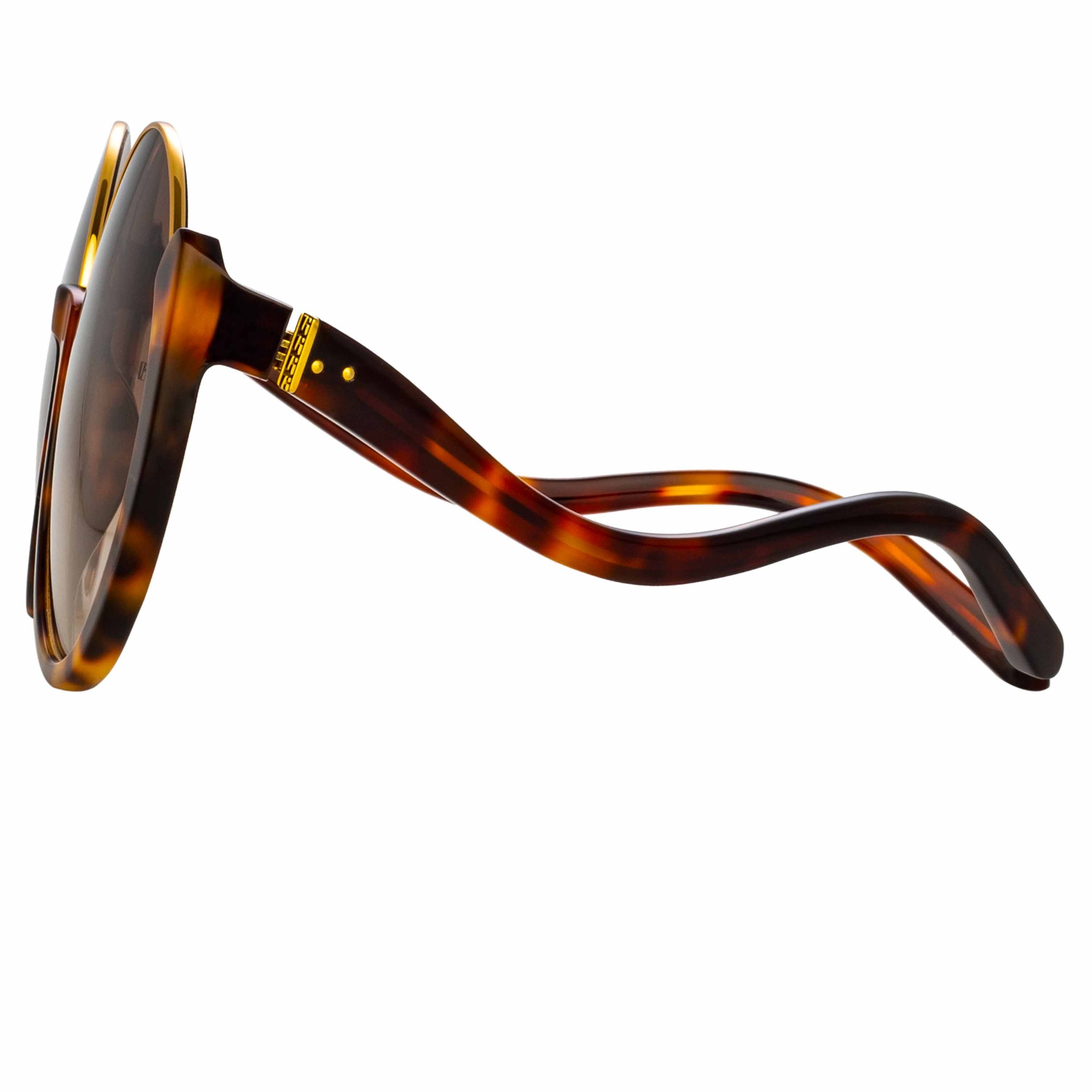 Color_LFL1167C2SUN - Florence Round Sunglasses in Tortoiseshell