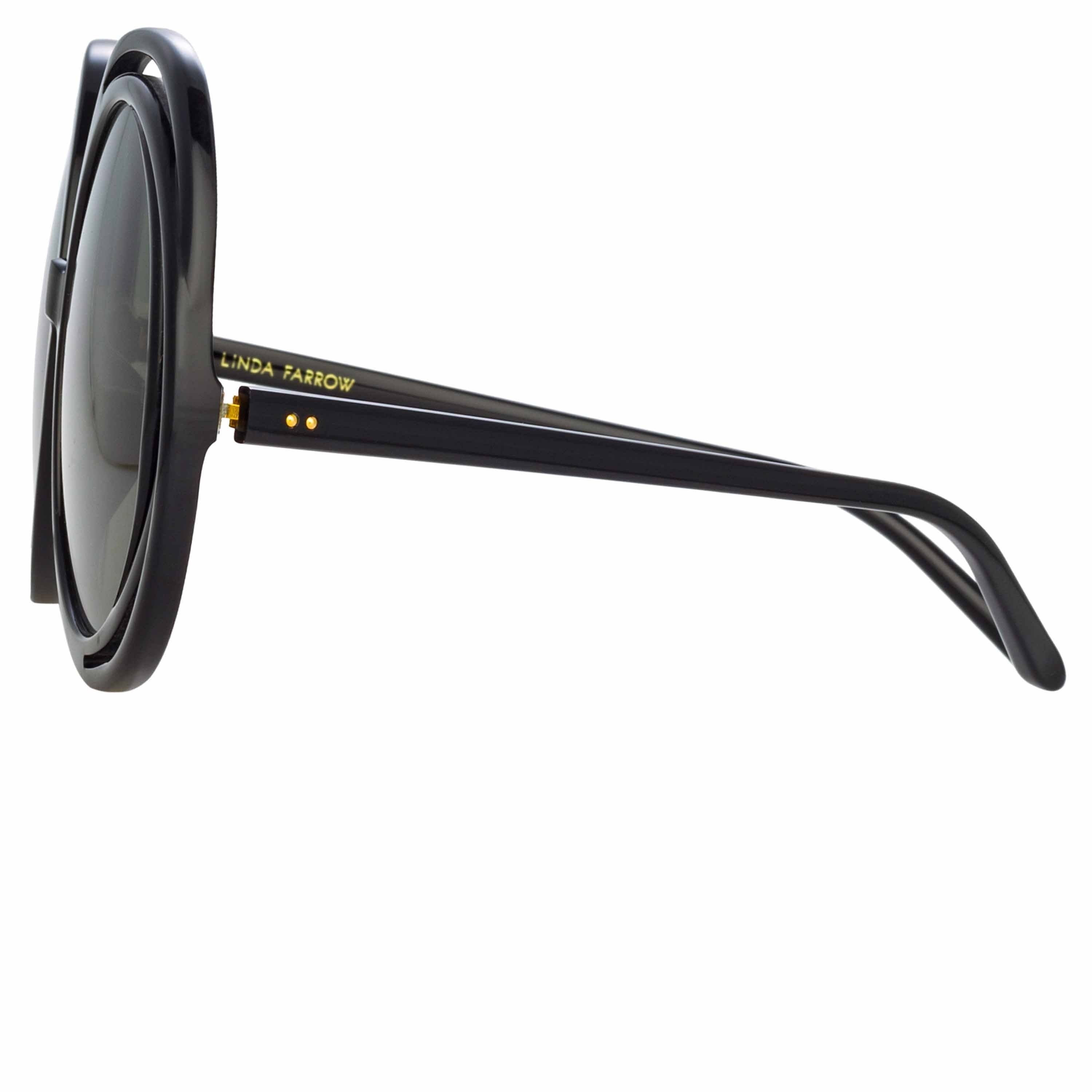 Color_LFL1172C1SUN - Ellen Round Sunglasses in Black