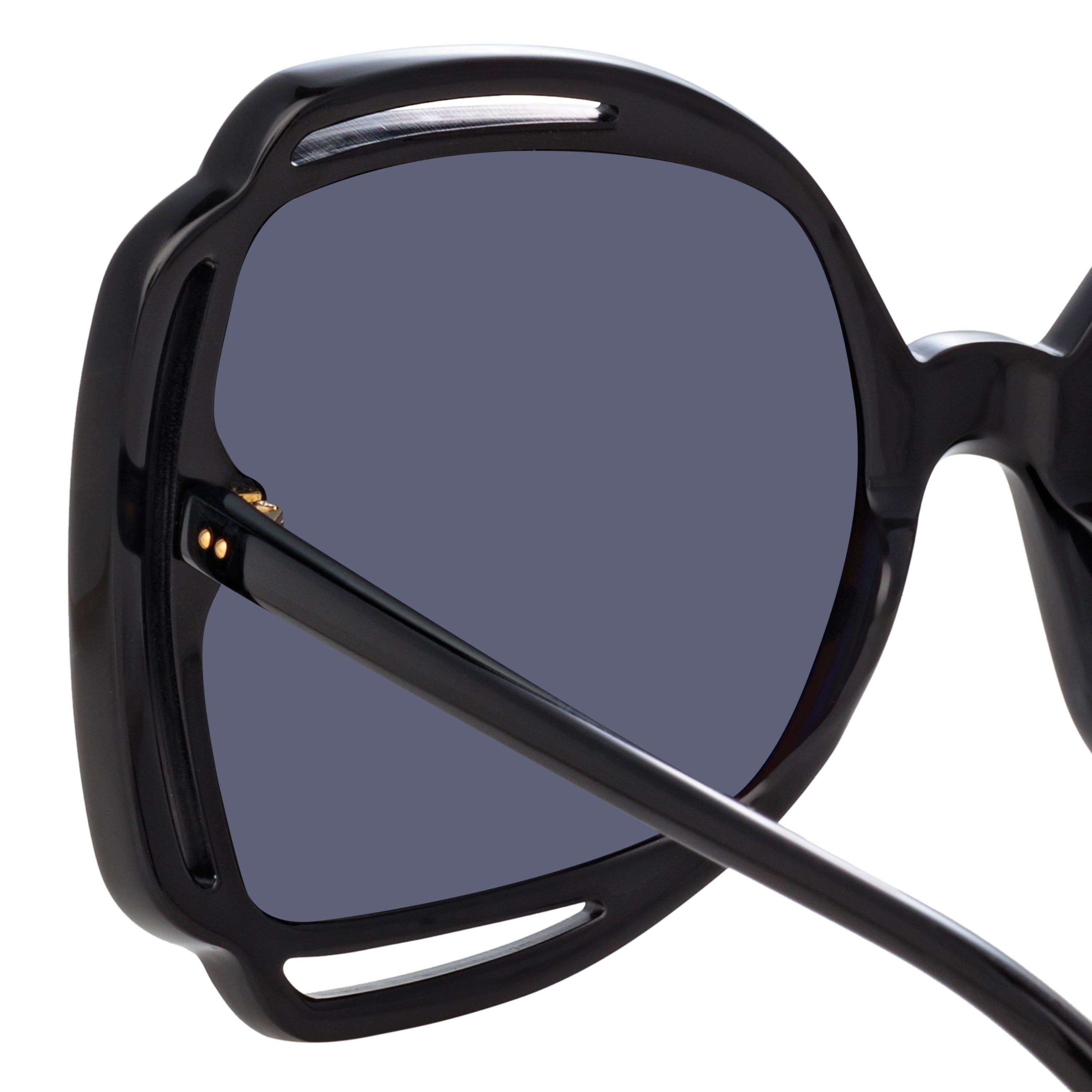 Color_LFL1173C1SUN - Valentina Squared Sunglasses in Black