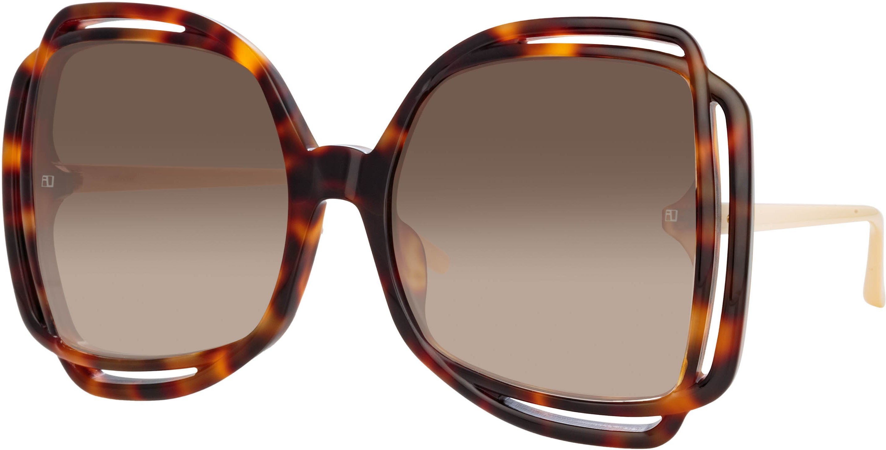 Color_LFL1173C2SUN - Valentina Squared Sunglasses in Tortoiseshell