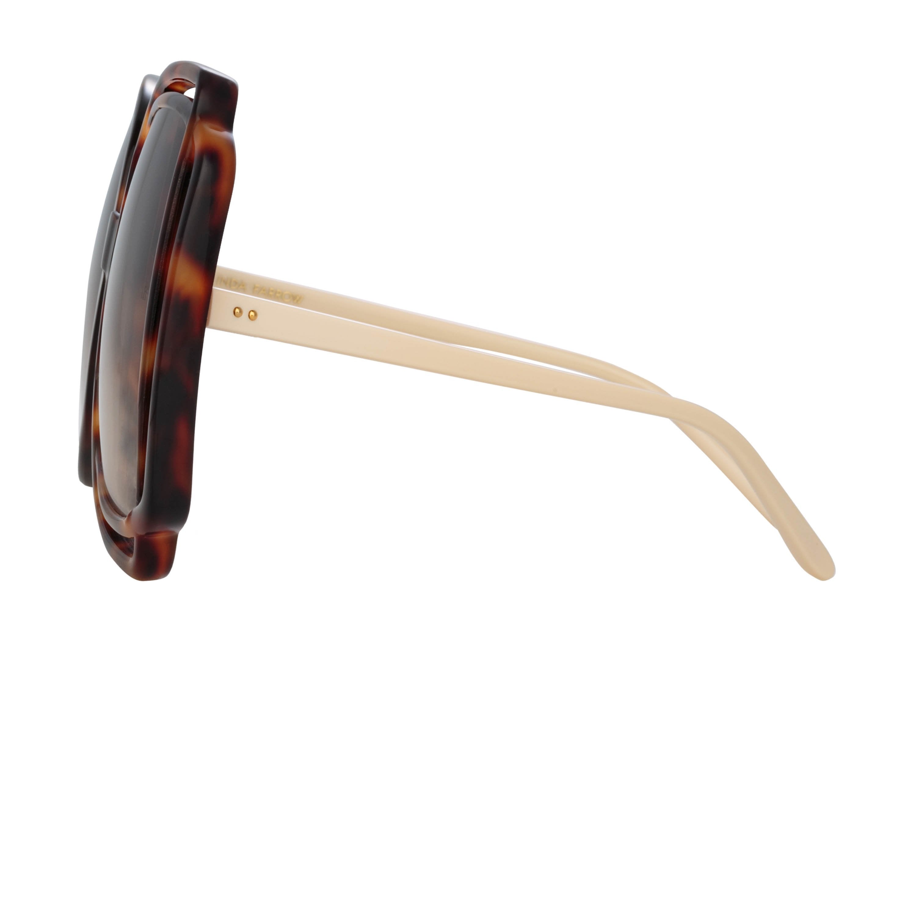 Color_LFL1173C2SUN - Valentina Squared Sunglasses in Tortoiseshell