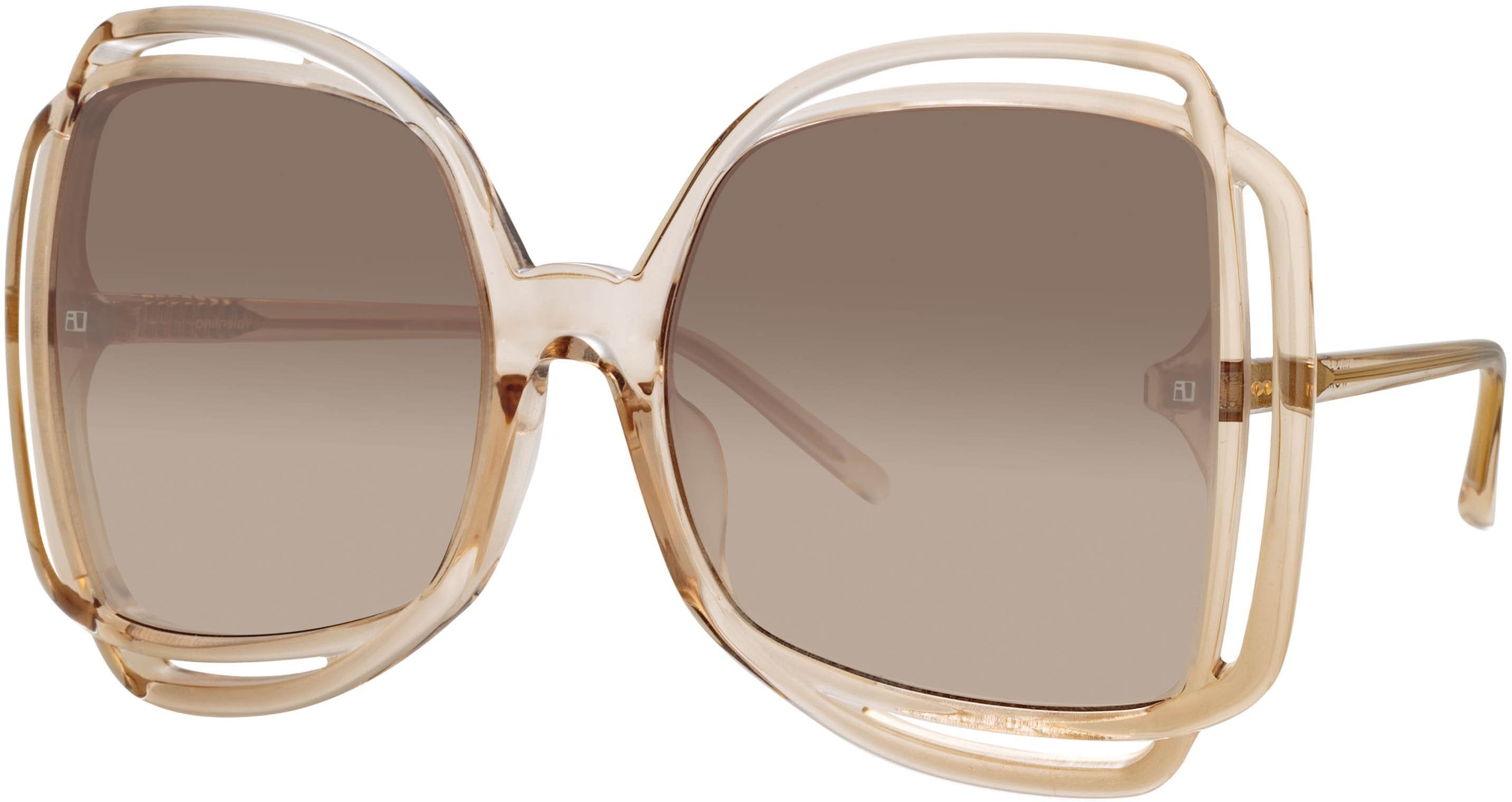 Color_LFL1173C4SUN - Valentina Squared Sunglasses in Ash