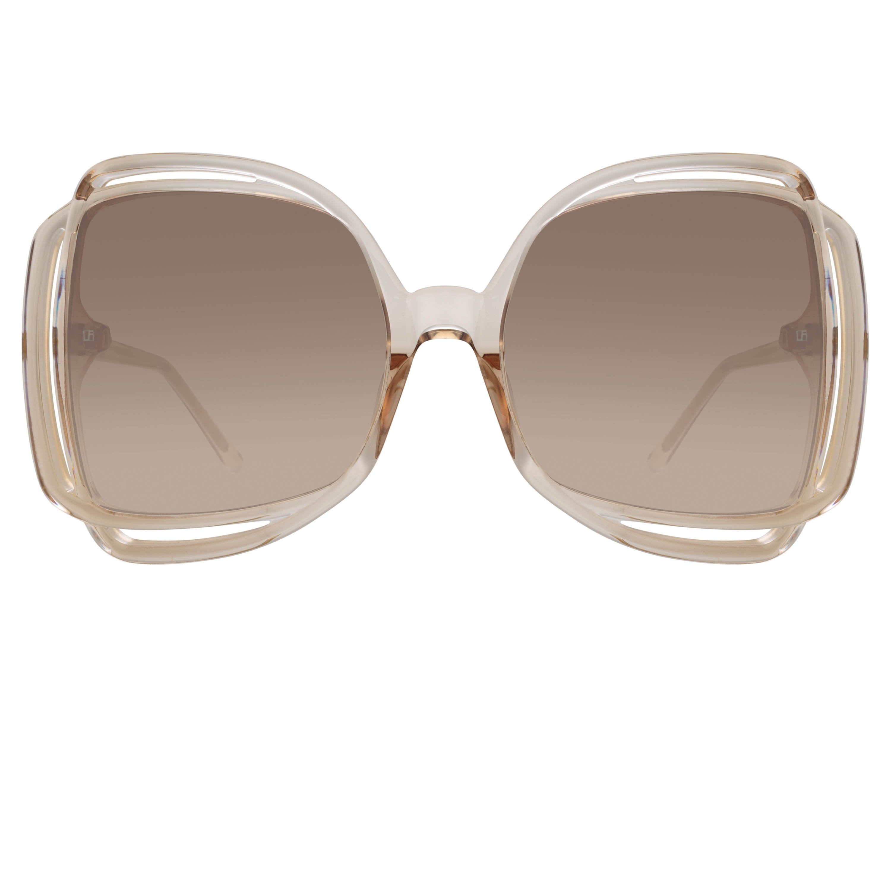 Color_LFL1173C4SUN - Valentina Squared Sunglasses in Ash