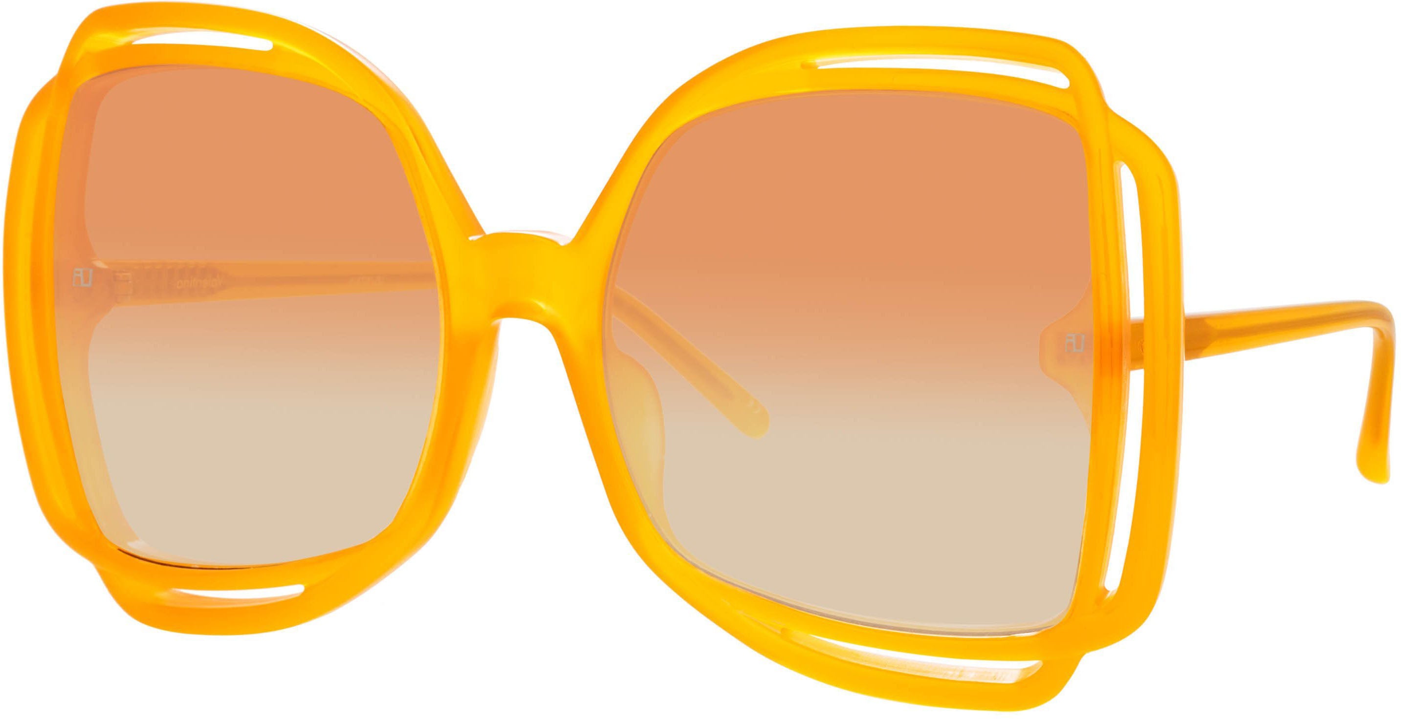 Color_LFL1173C5SUN - Valentina Squared Sunglasses in Orange