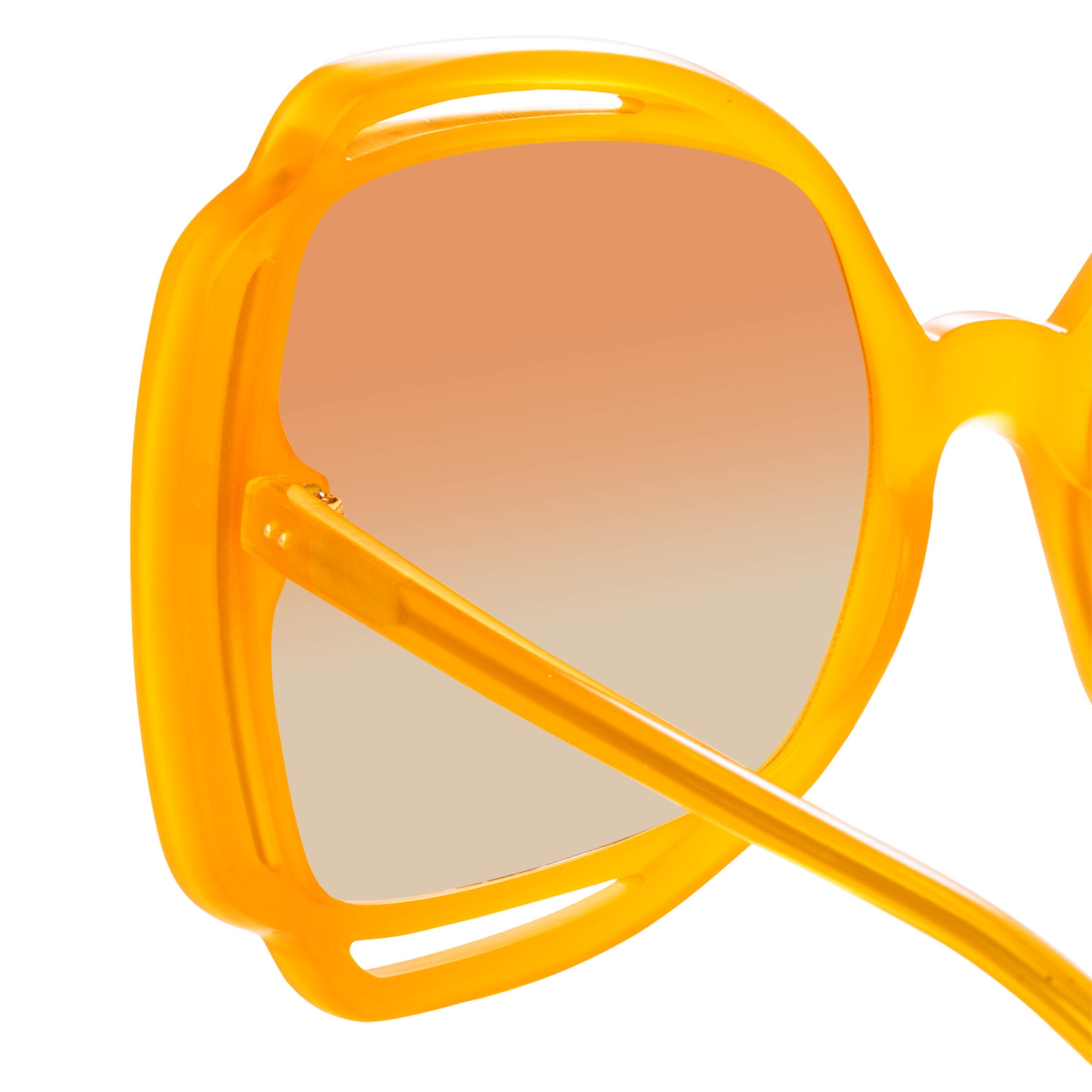 Color_LFL1173C5SUN - Valentina Squared Sunglasses in Orange