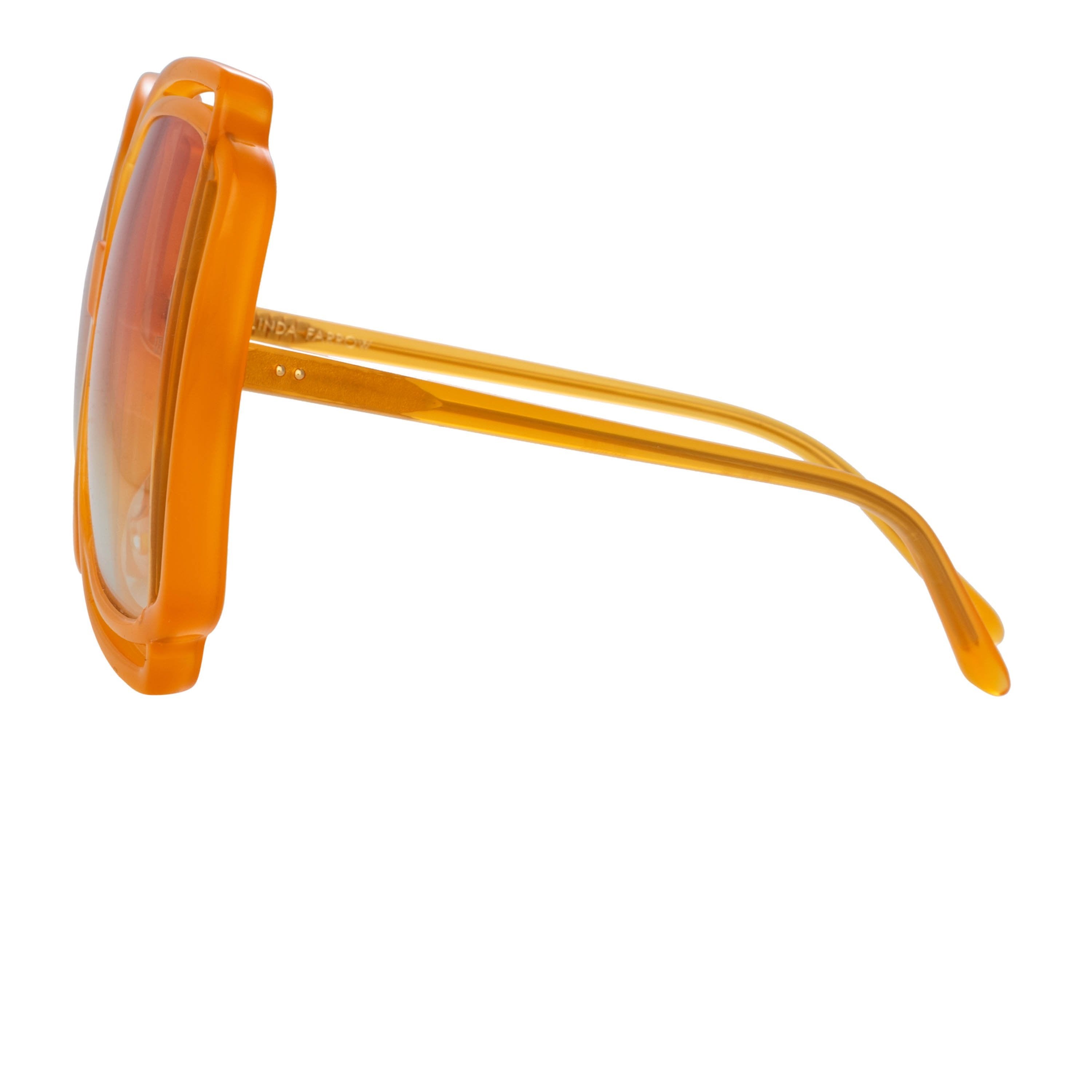 Color_LFL1173C5SUN - Valentina Squared Sunglasses in Orange