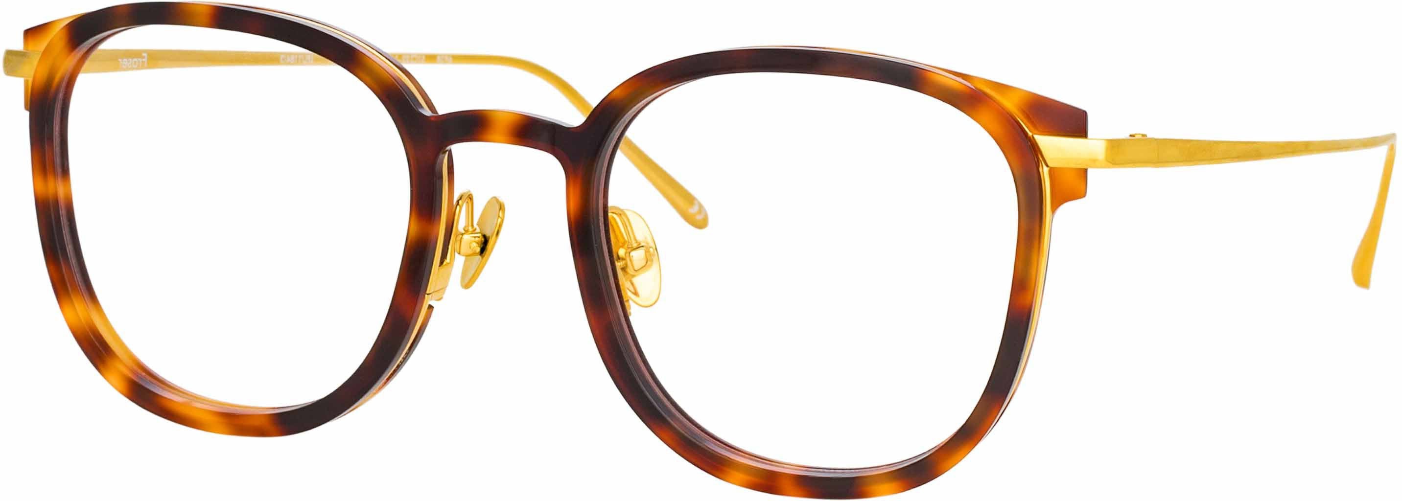 Color_LFL1184C3OPT - Fraser Optical Square Frame in Tortoiseshell