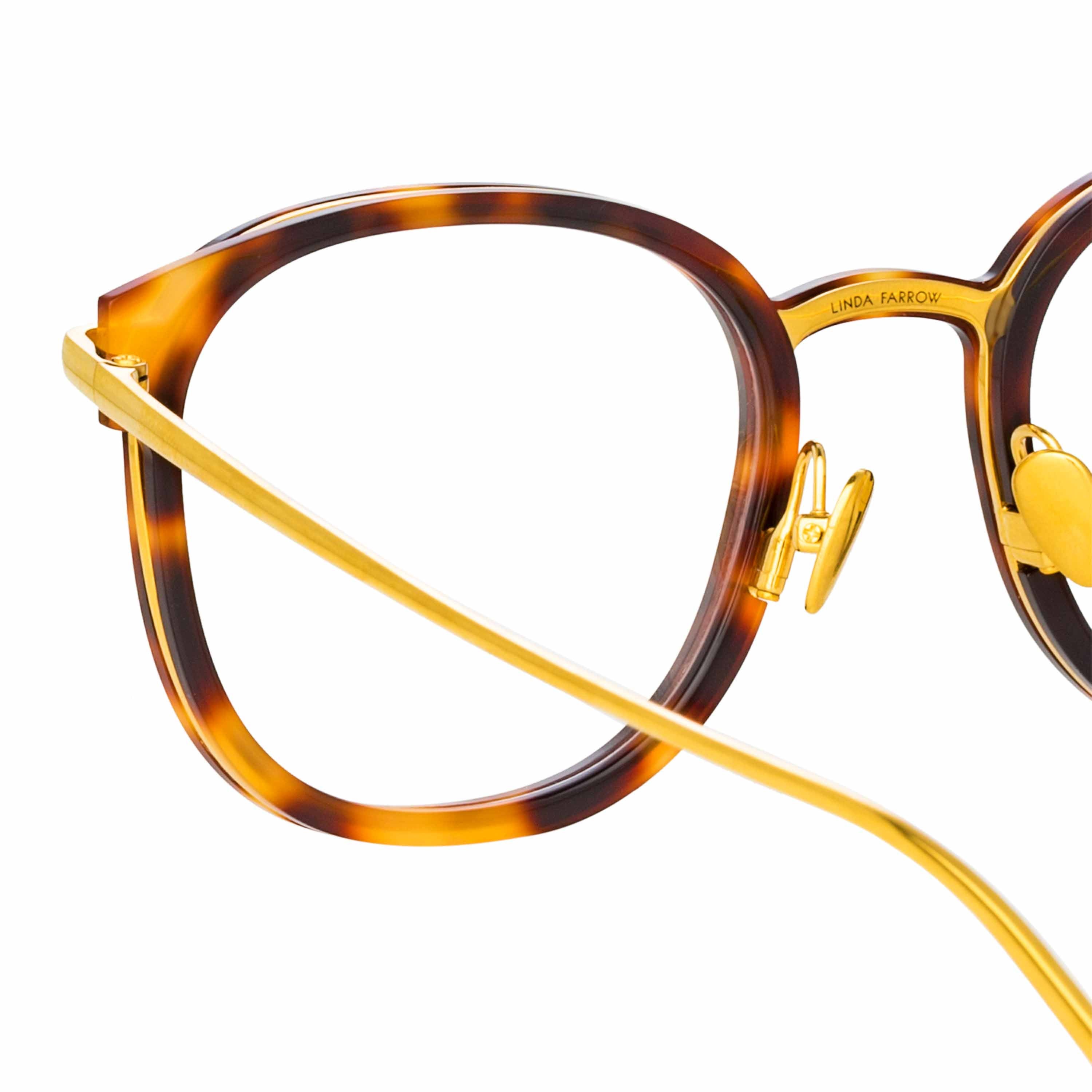 Color_LFL1184C3OPT - Fraser Optical Square Frame in Tortoiseshell