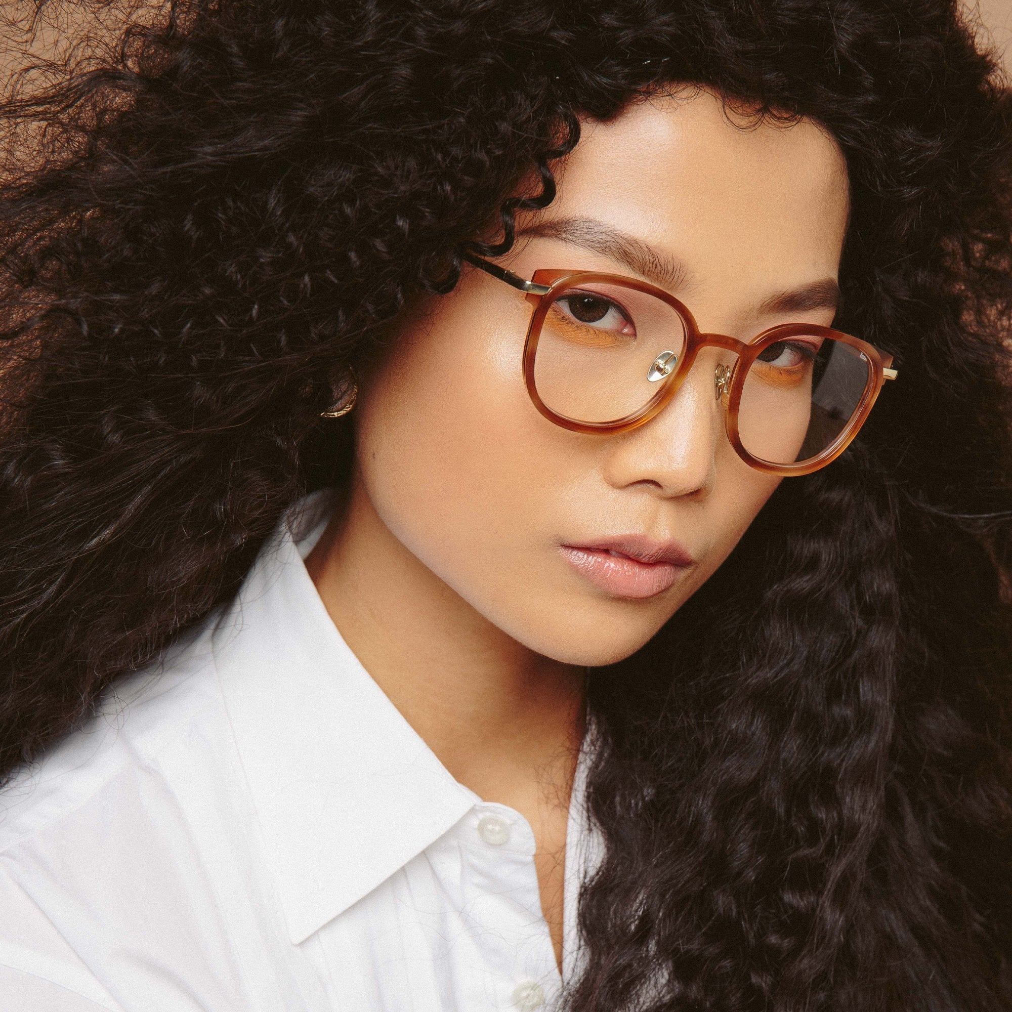 Color_LFL1184C3OPT - Fraser Optical Square Frame in Tortoiseshell