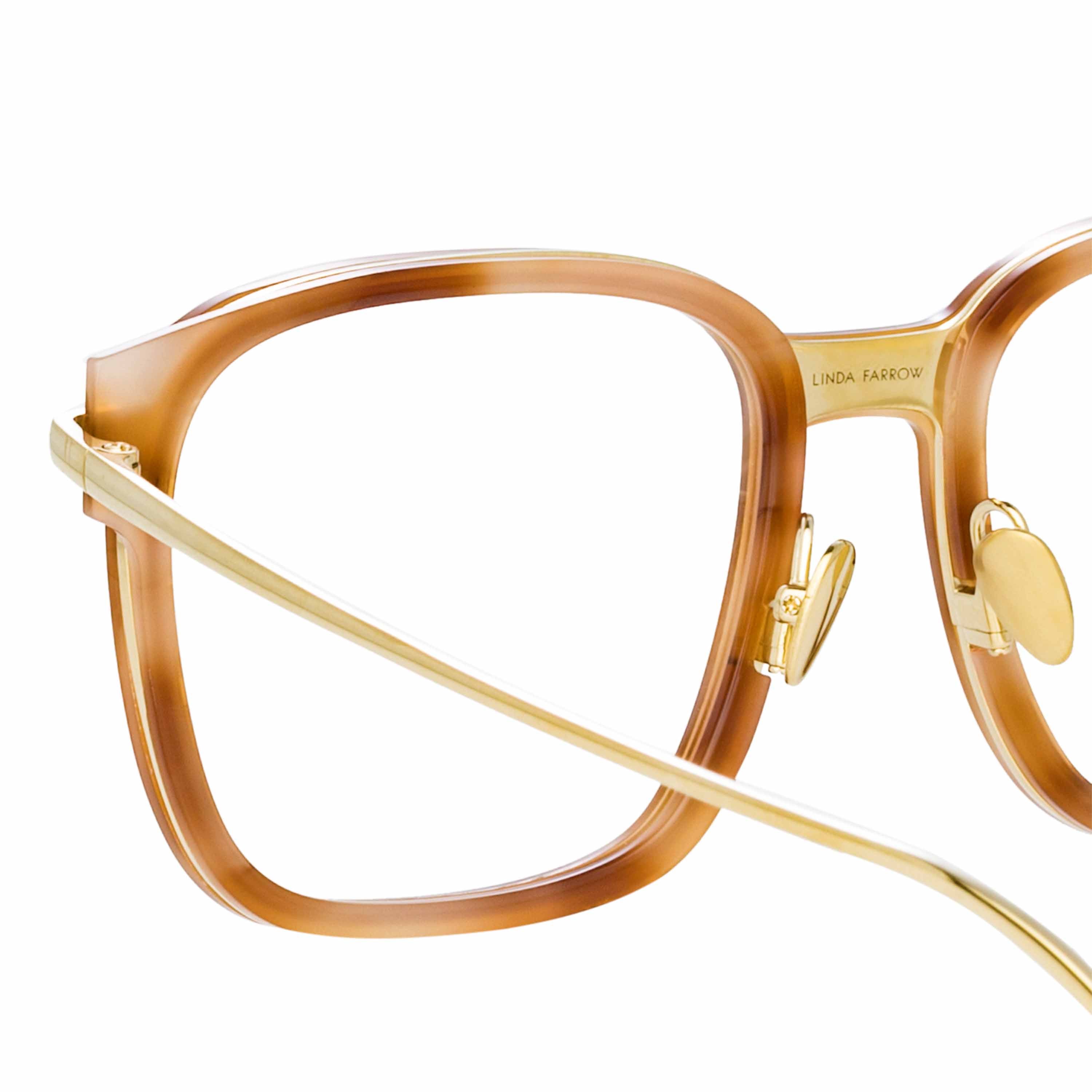 Color_LFL1185C4OPT - Franklin Optical Rectangular Frame in Brown