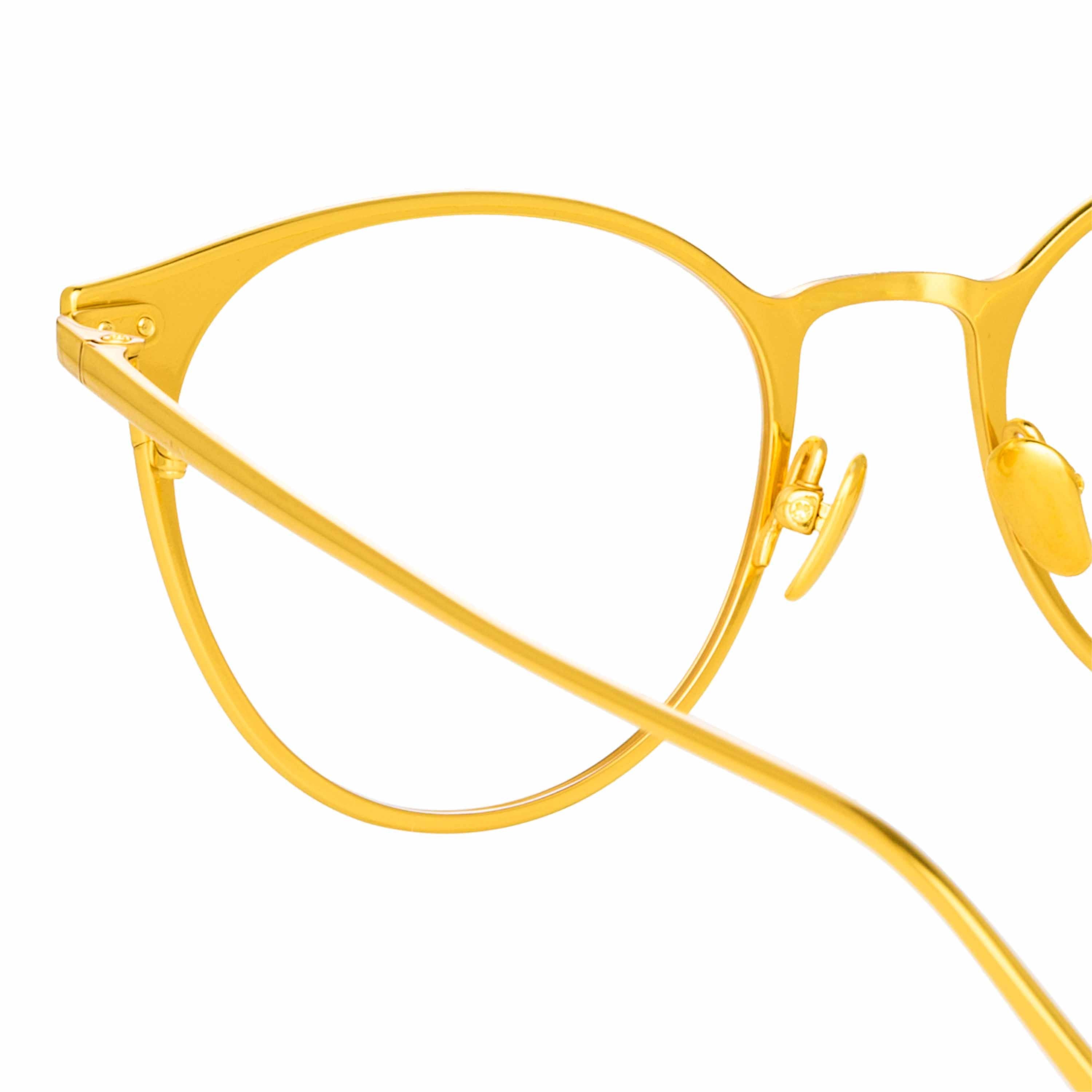 Color_LFL1186C1OPT - Ricci Cat Eye Optical Frame in Yellow Gold and Black