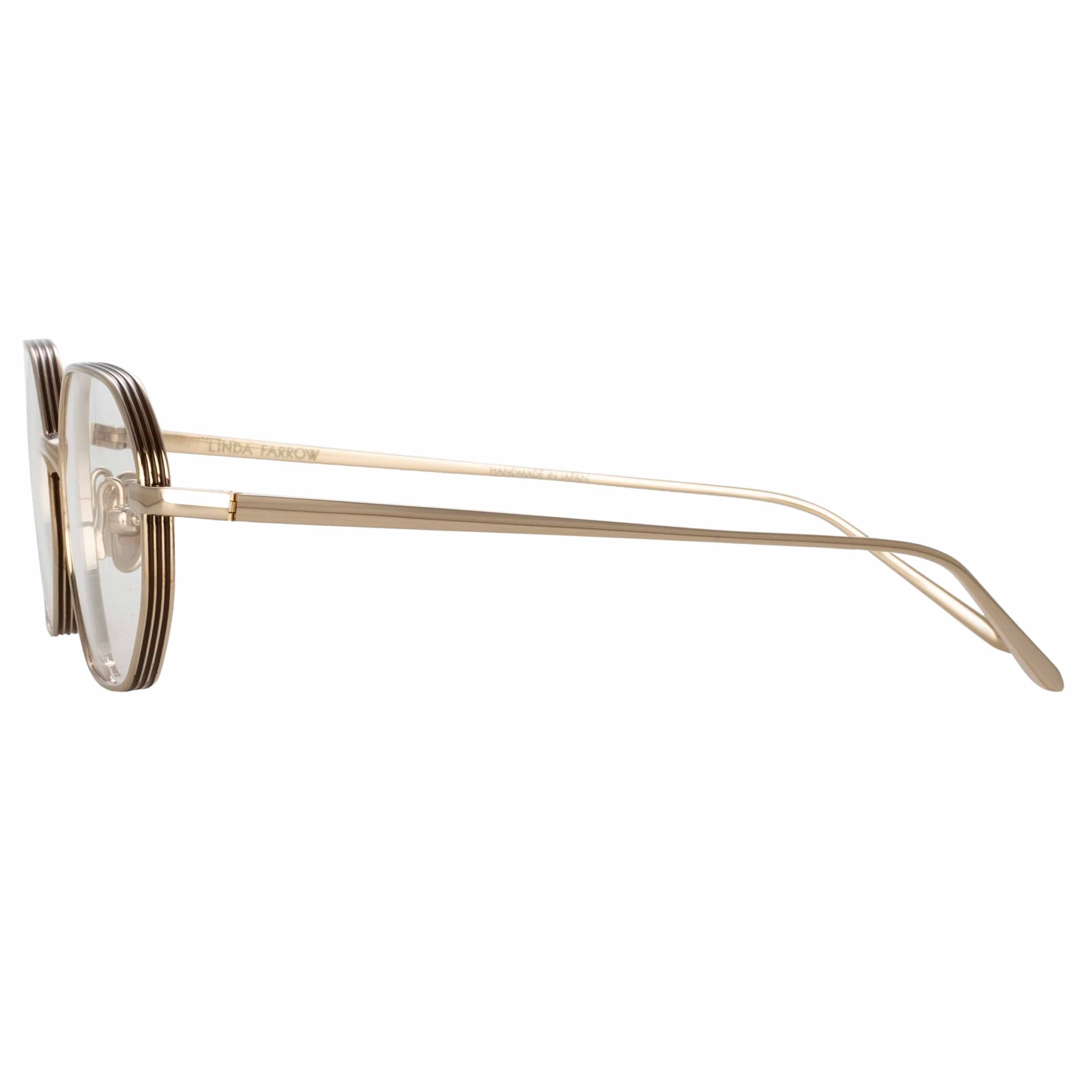 Color_LFL1195C2OPT - Stafford Angular Optical Frame in Light Gold