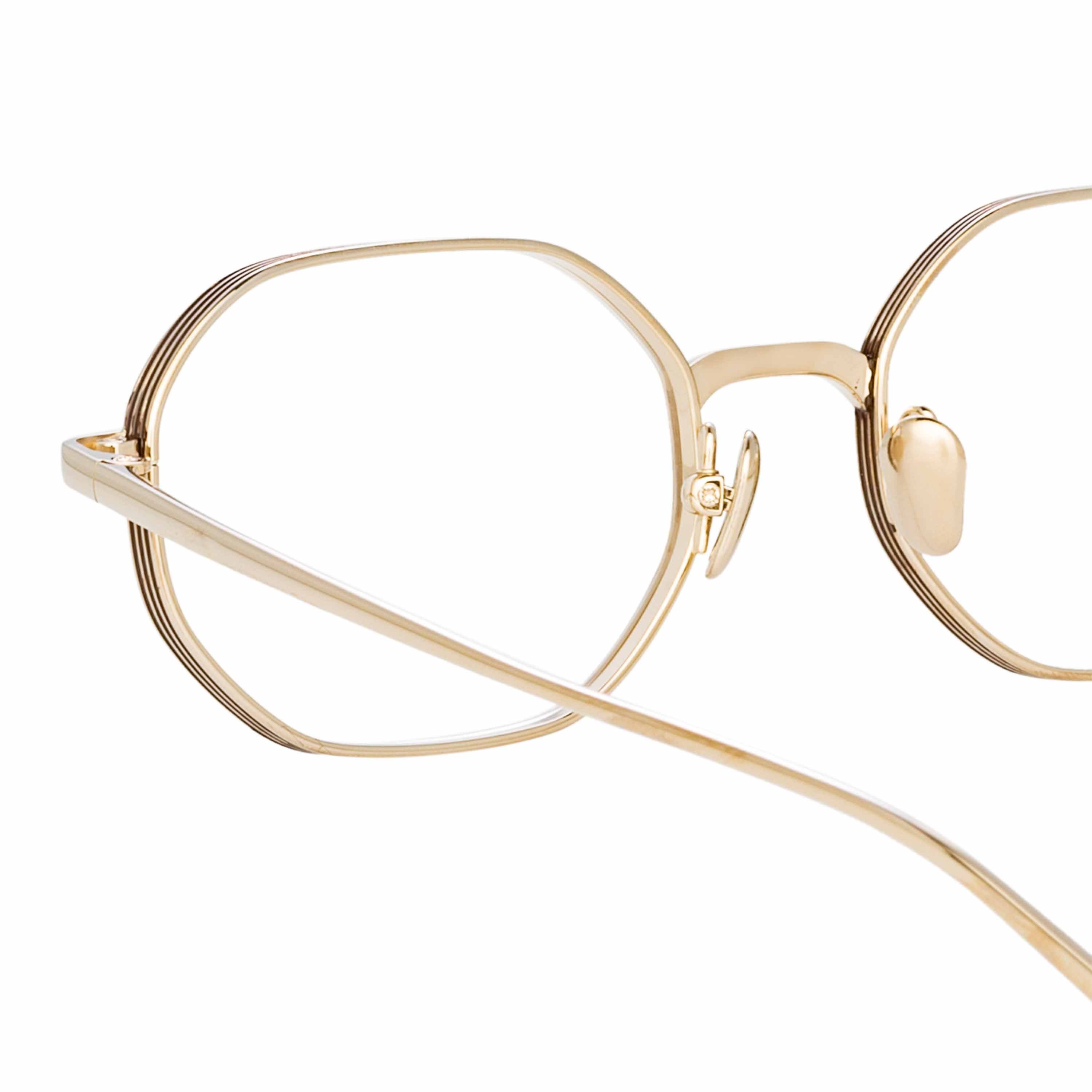 Color_LFL1195C2OPT - Stafford Angular Optical Frame in Light Gold