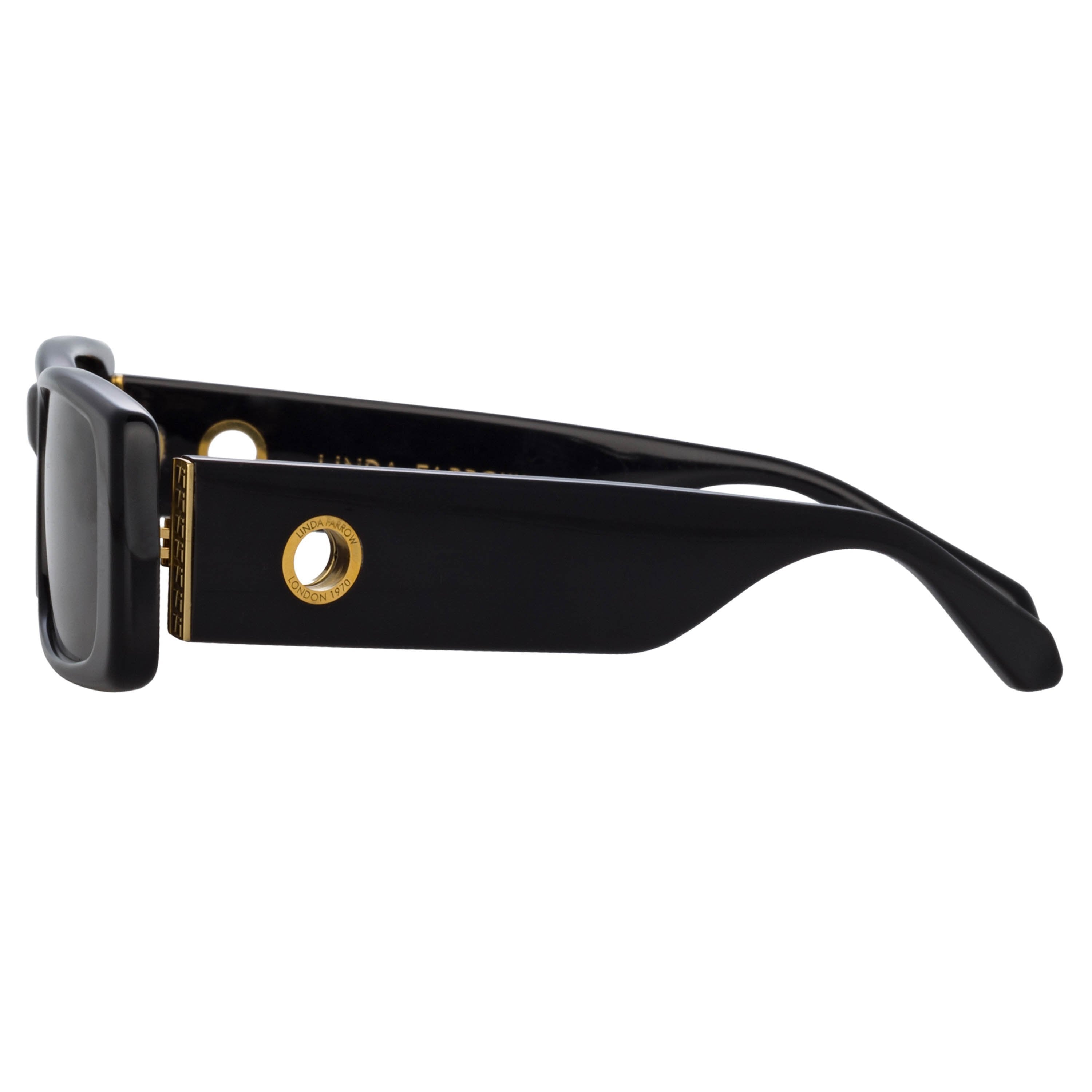 Color_LFL1201C1SUN - Dania Rectangular Sunglasses in Black