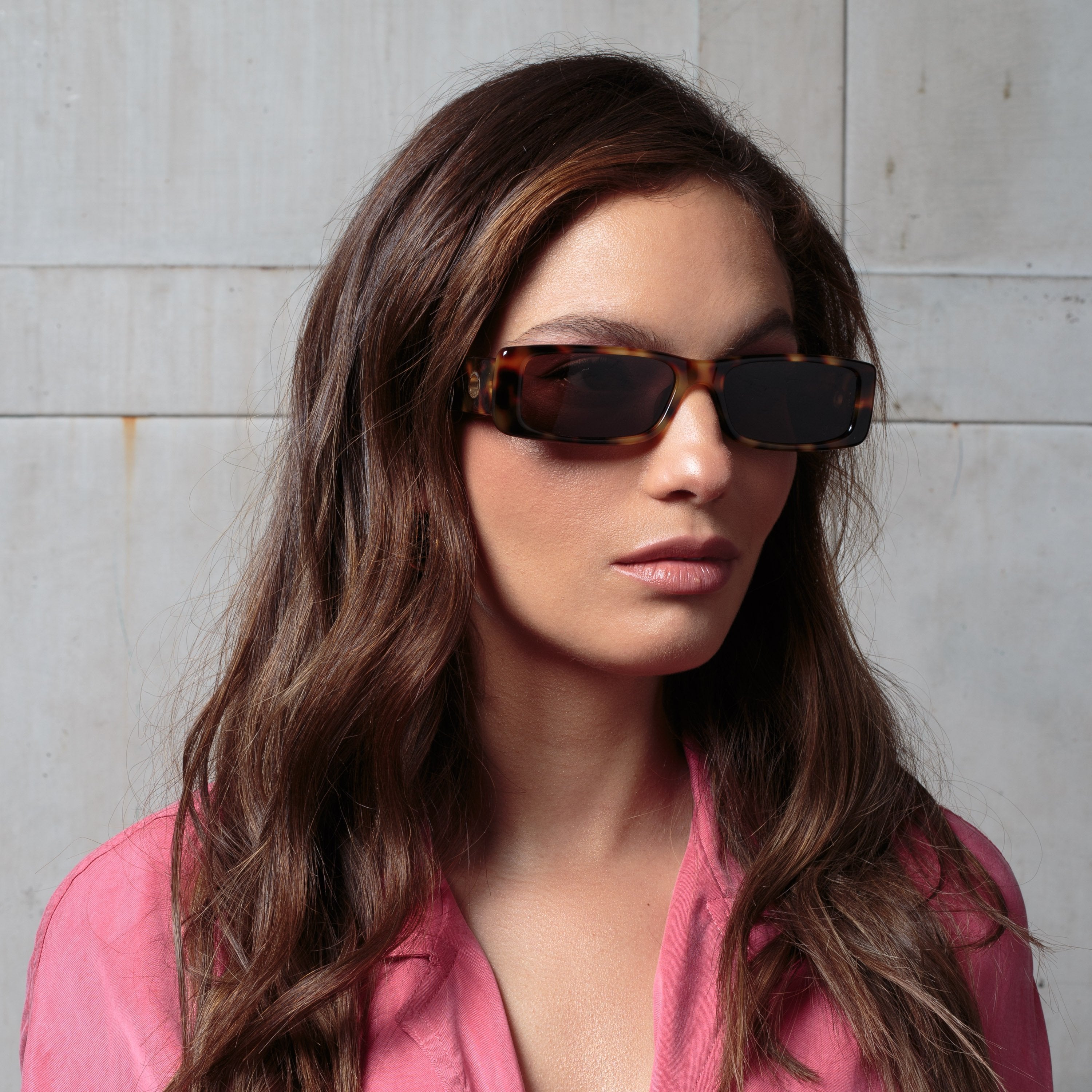Color_LFL1201C2SUN - Dania Rectangular Sunglasses in Tortoiseshell