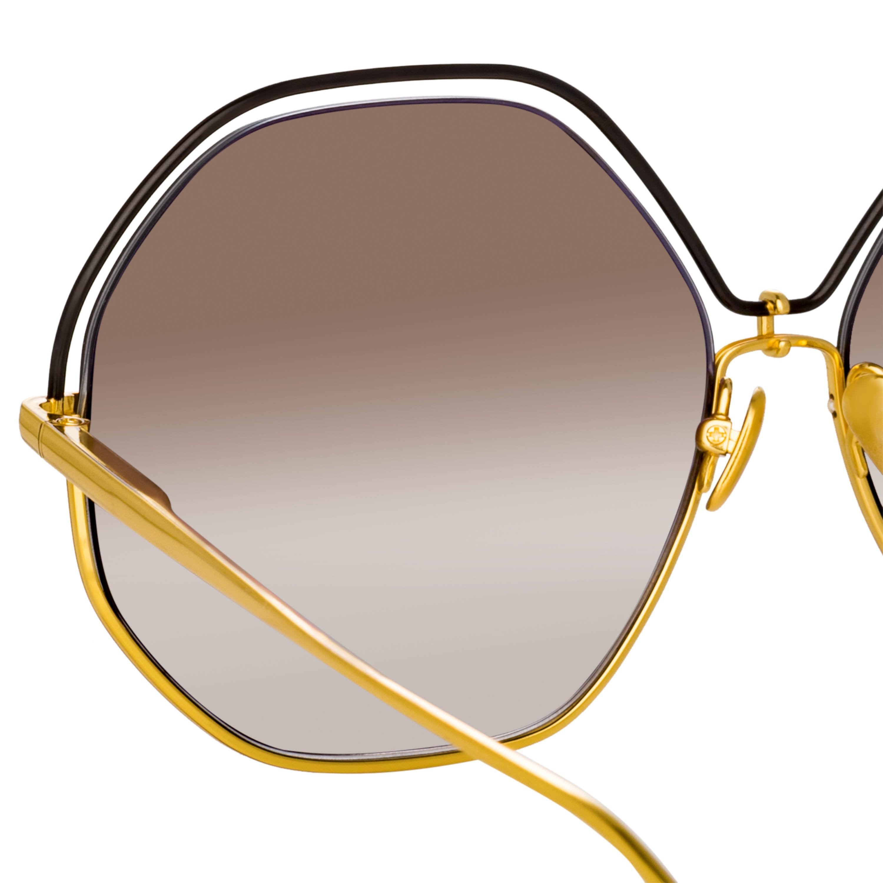 Color_LFL1203C1SUN - Lorena Oversized Sunglasses in Yellow Gold