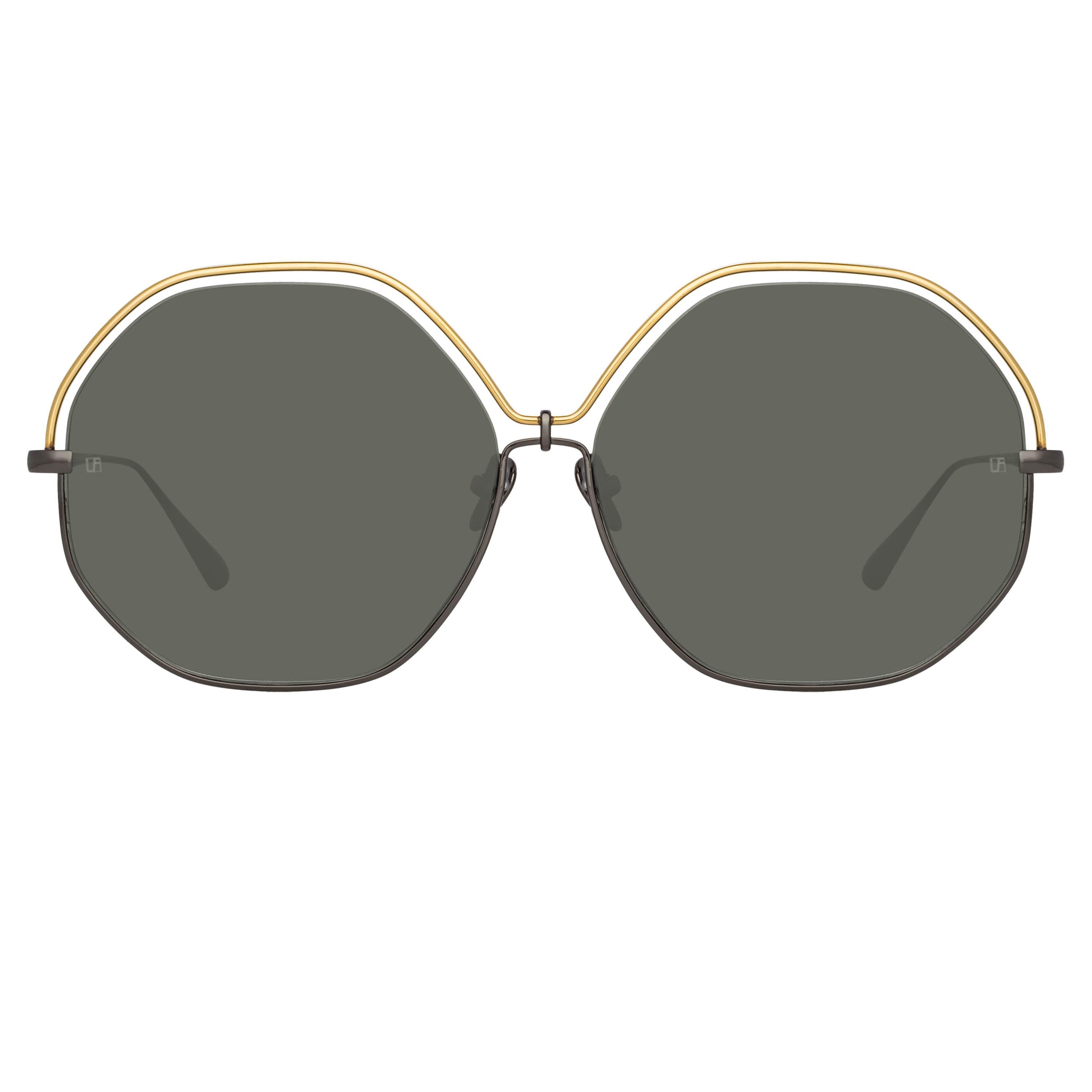 Color_LFL1203C3SUN - Lorena Oversized Sunglasses in Nickel