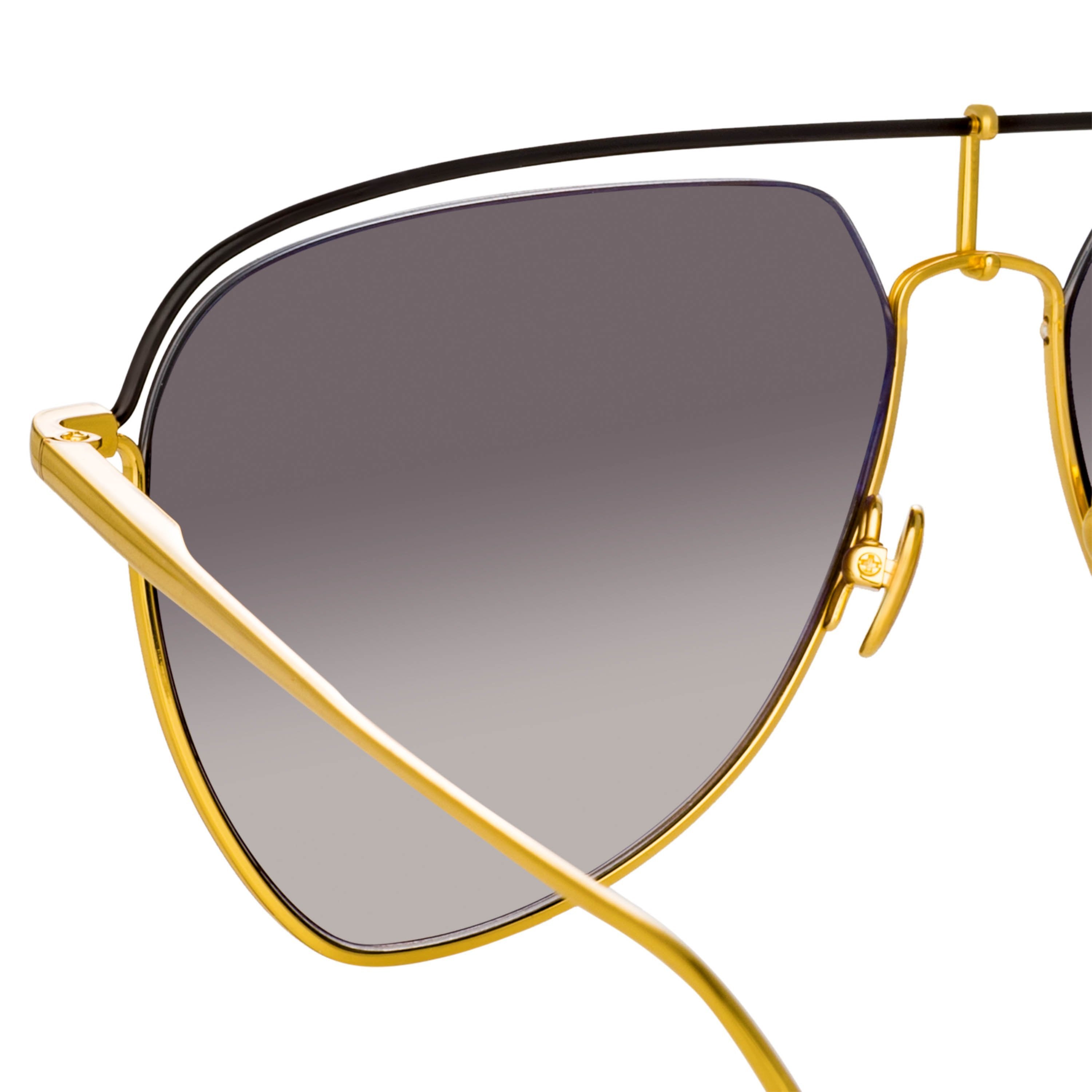 Color_LFL1205C1SUN - Alma Aviator Sunglasses in Yellow Gold