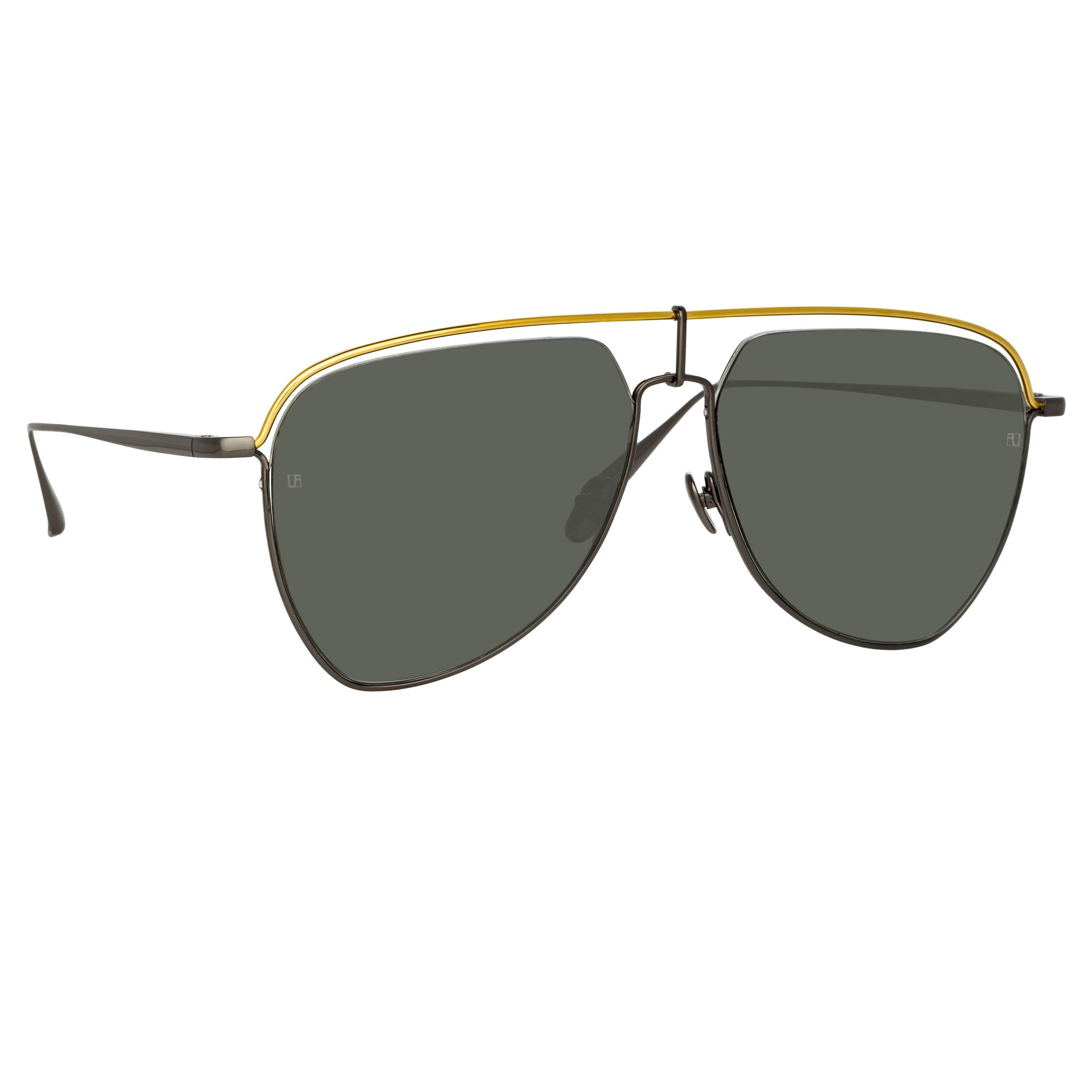 Color_LFL1205C3SUN - Alma Aviator Sunglasses in Nickel (Men's)