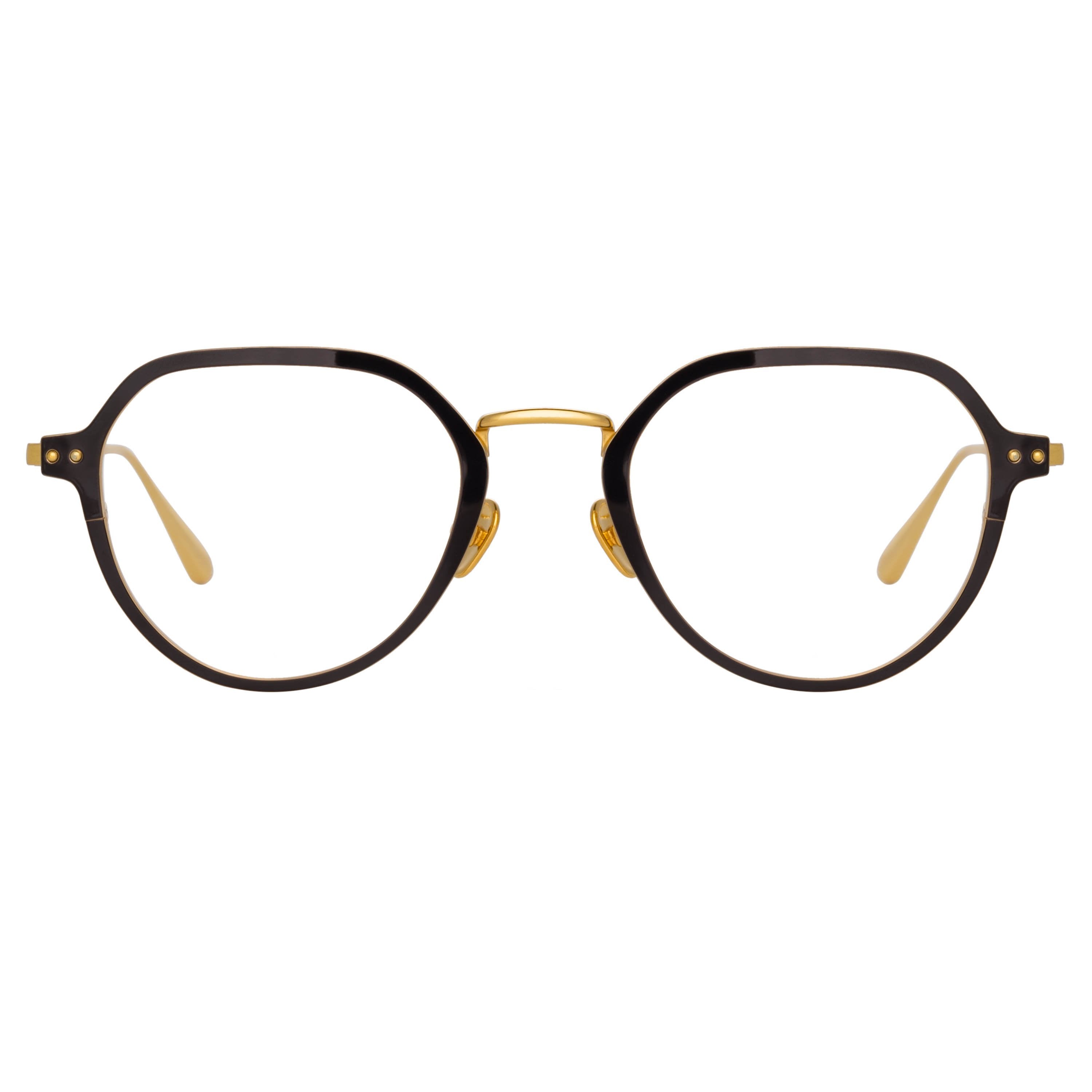 Color_LFL1218C1OPT - Axel Angular Optical Frame in Yellow Gold and Black (Men's)