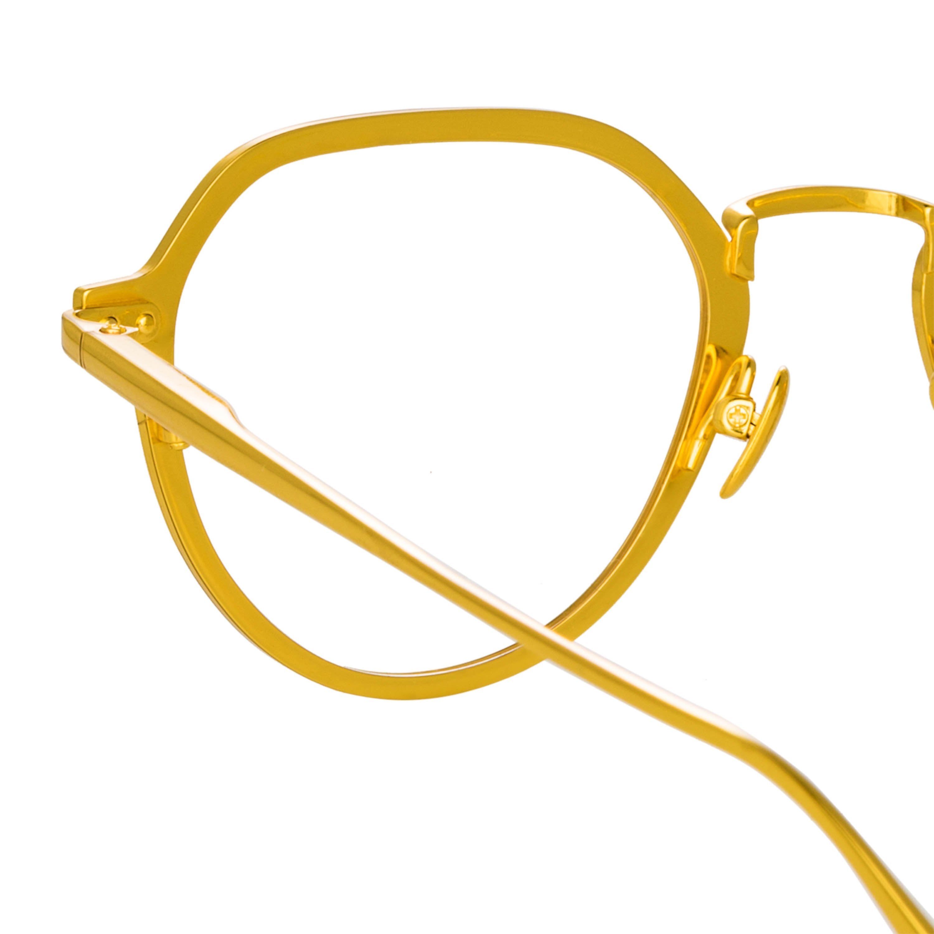 Color_LFL1218C1OPT - Axel Angular Optical Frame in Yellow Gold and Black (Men's)