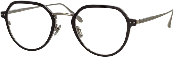 Color_LFL1218C2OPT - Axel Angular Optical Frame in White Gold and Black
