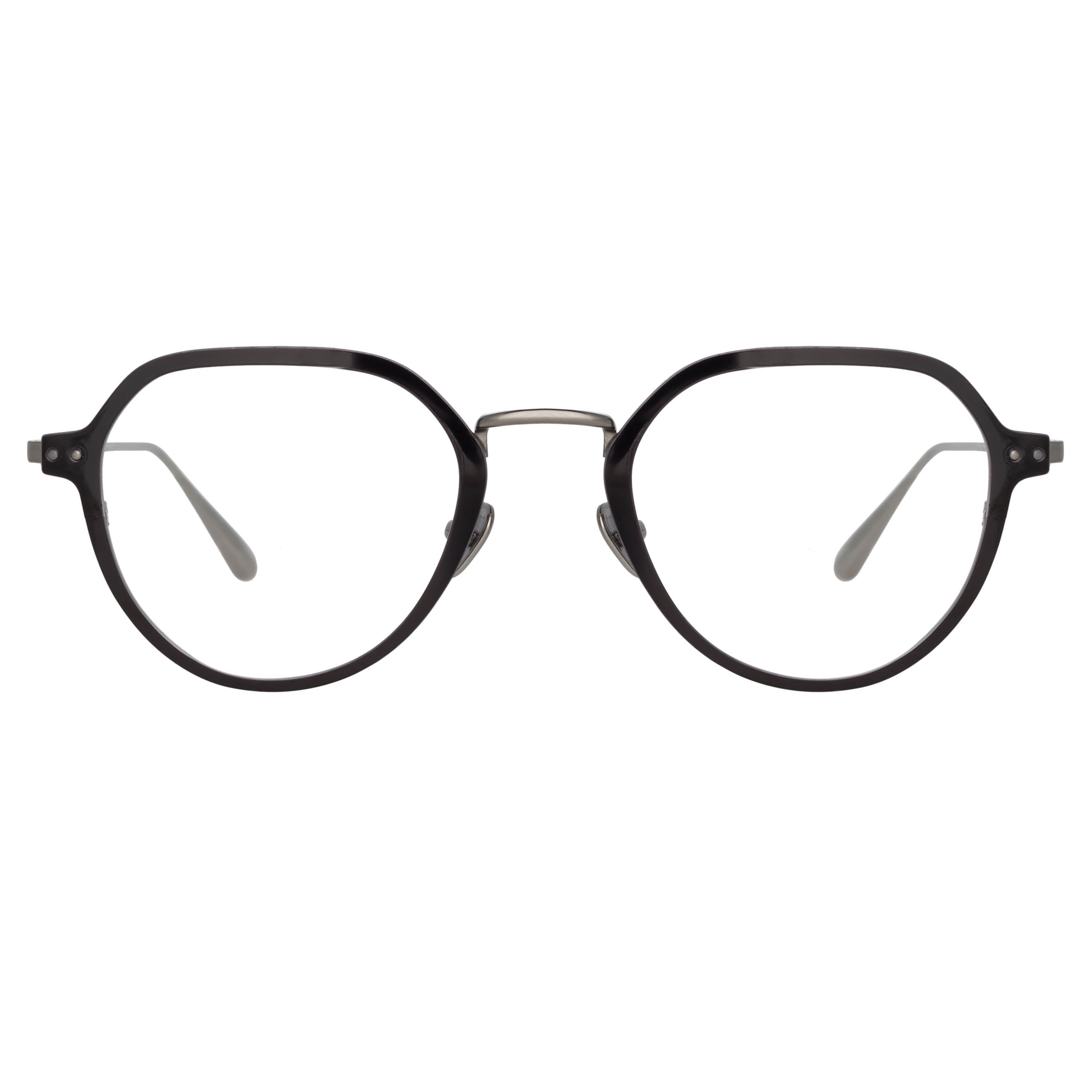 Color_LFL1218C2OPT - Axel Angular Optical Frame in White Gold and Black