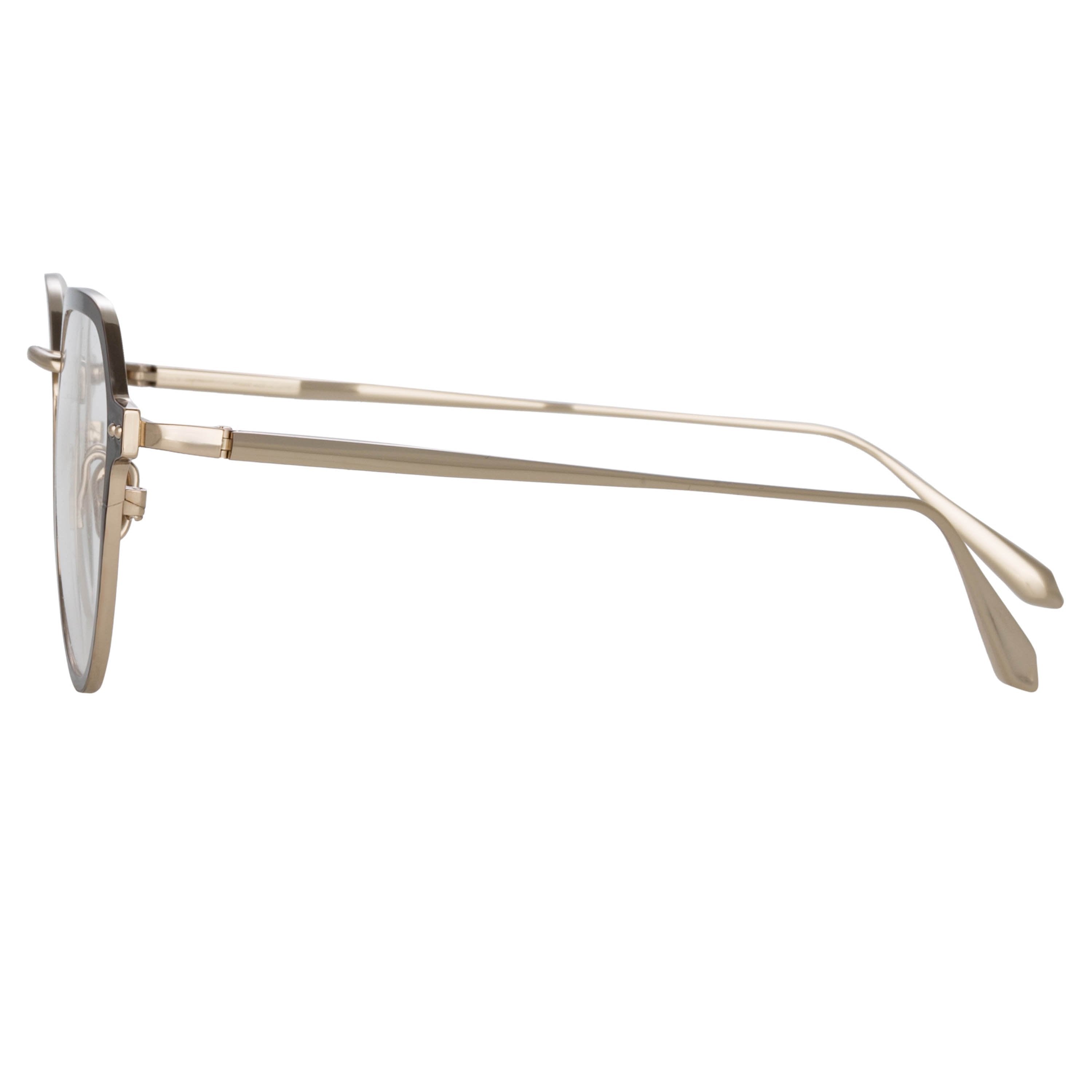 Color_LFL1218C3OPT - Axel Angular Optical Frame in Light Gold and Brown