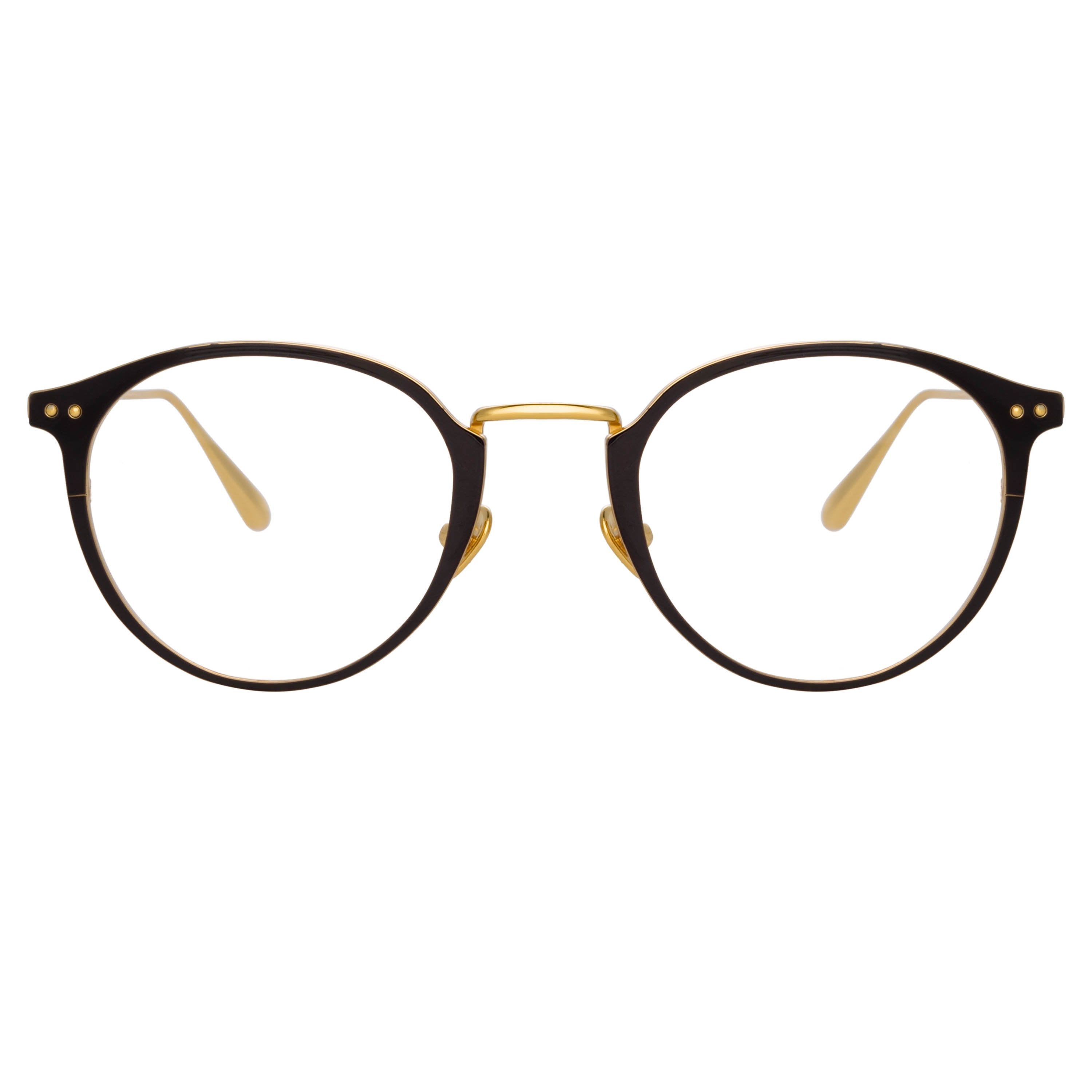 Color_LFL1219C1OPT - Johan Oval Optical Frame in Yellow Gold and Black