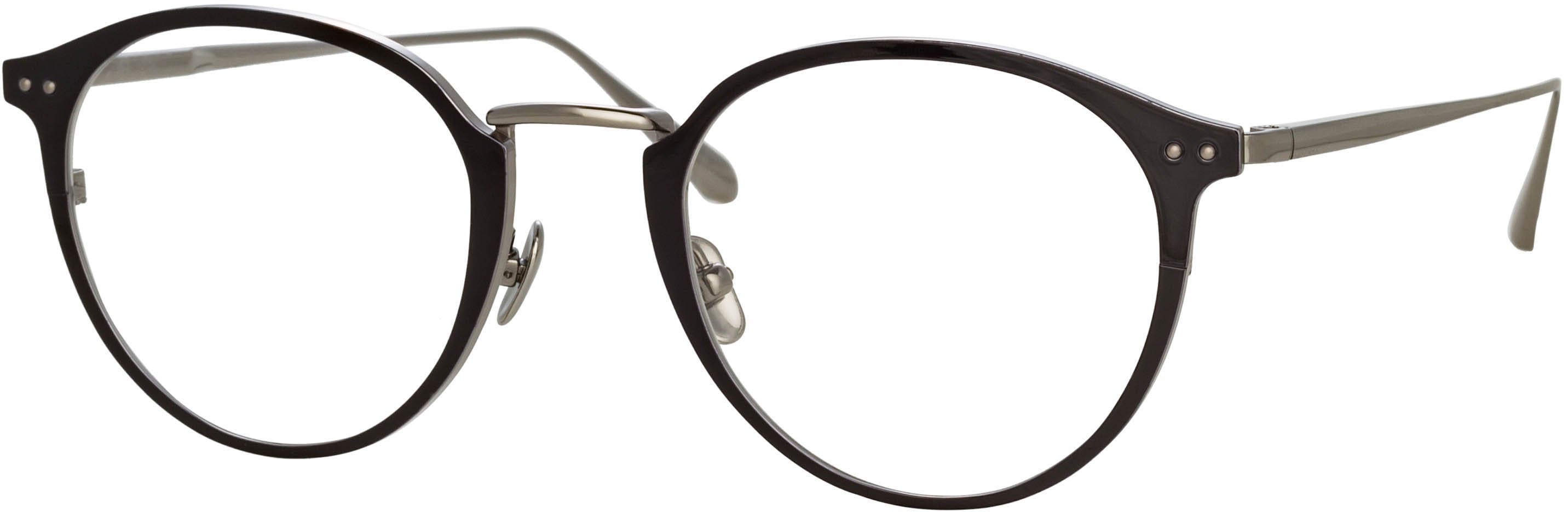 Color_LFL1219C2OPT - Johan Oval Optical Frame in White Gold and Black