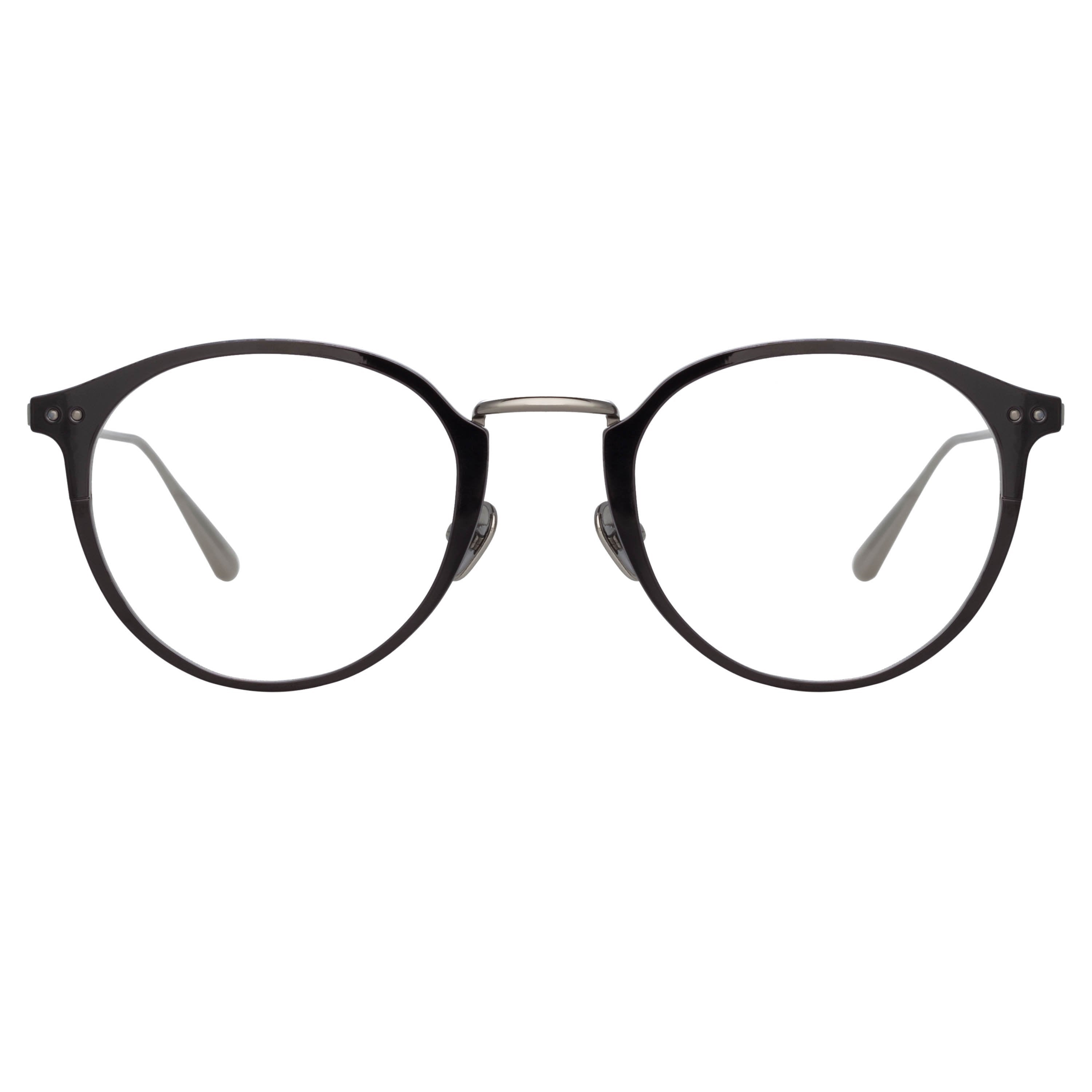 Color_LFL1219C2OPT - Johan Oval Optical Frame in White Gold and Black