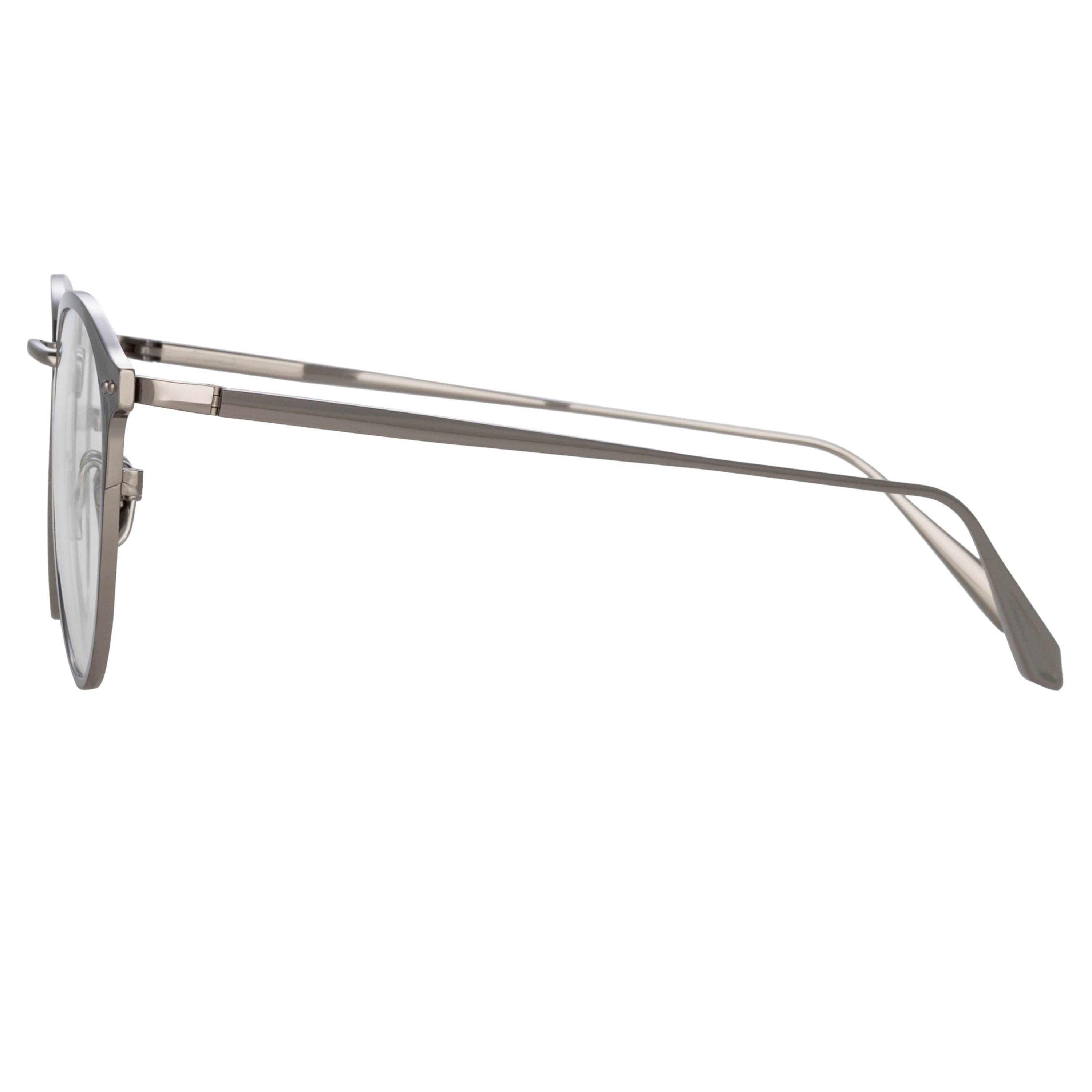 Color_LFL1219C2OPT - Johan Oval Optical Frame in White Gold and Black