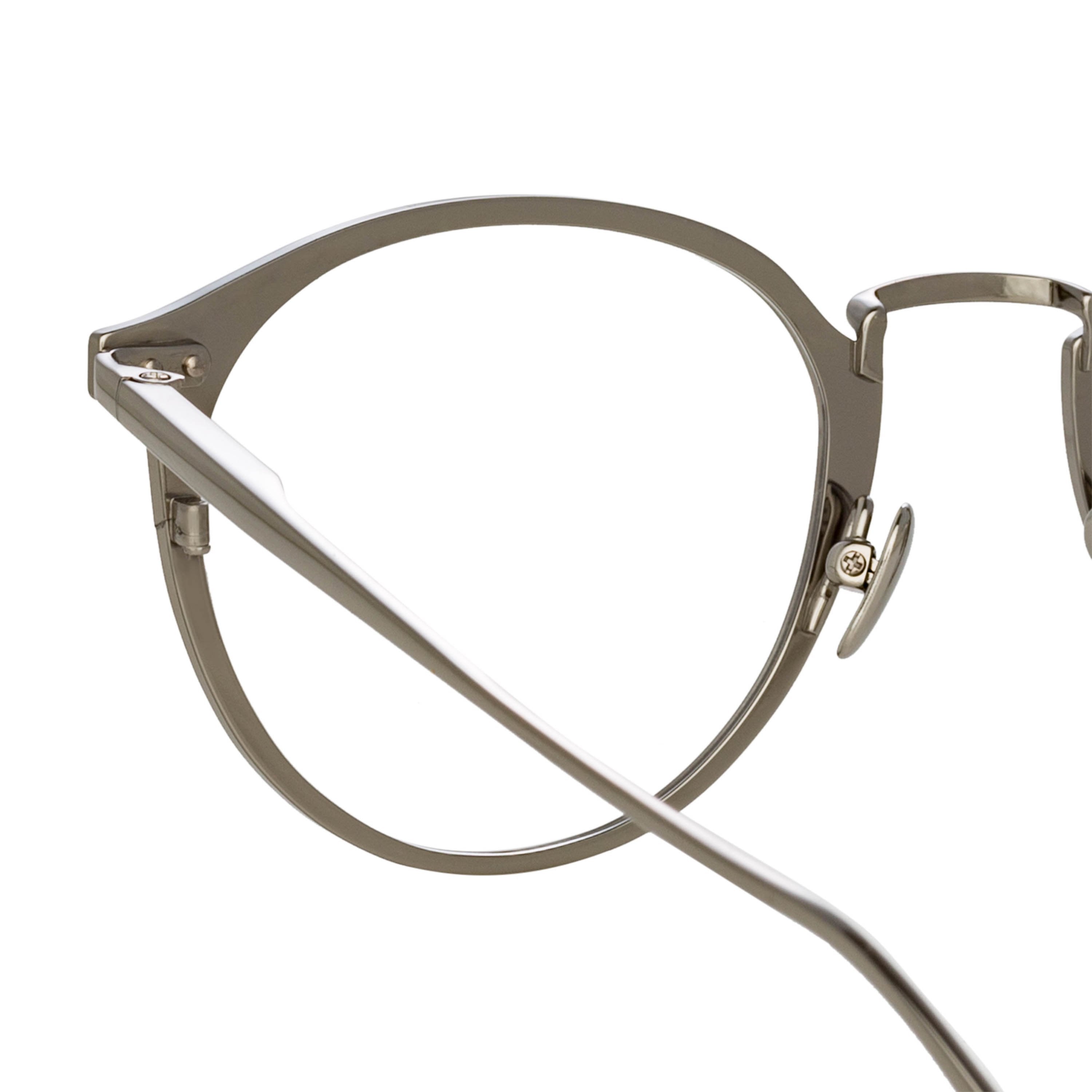 Color_LFL1219C2OPT - Johan Oval Optical Frame in White Gold and Black